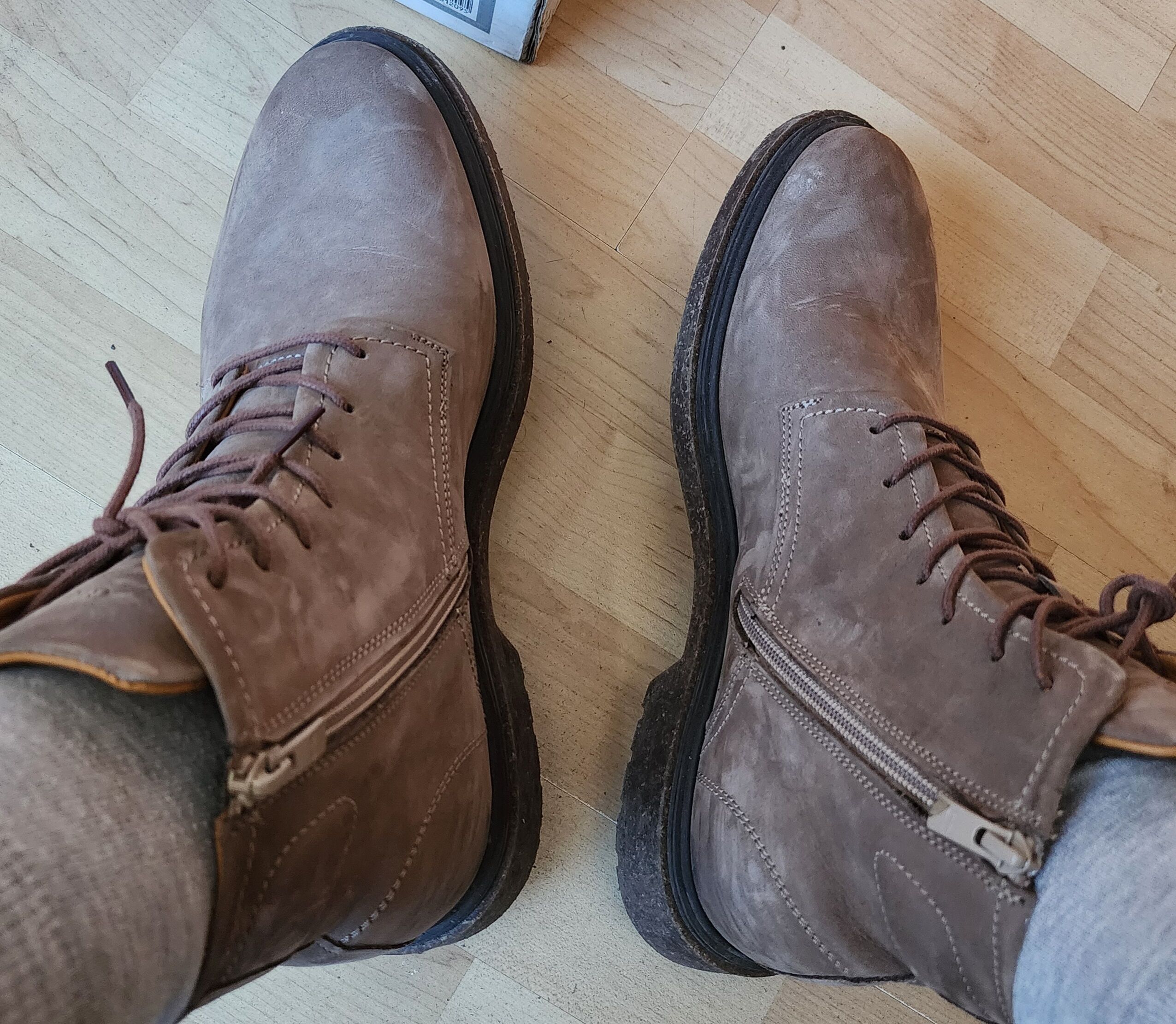 Erkek Vizon Hakiki Deri Klasik Bot