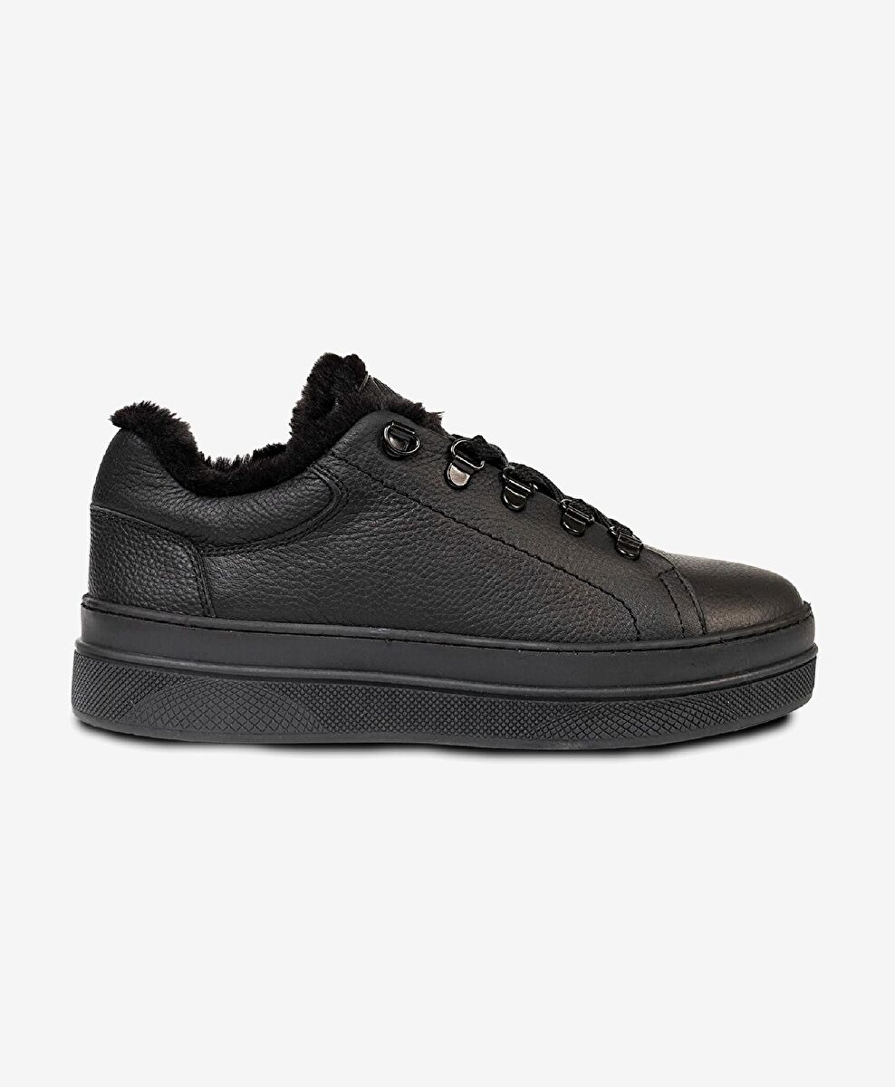 Greyder Siyah Greyder Hakiki Kadın Deri Sneaker Ayakkabı