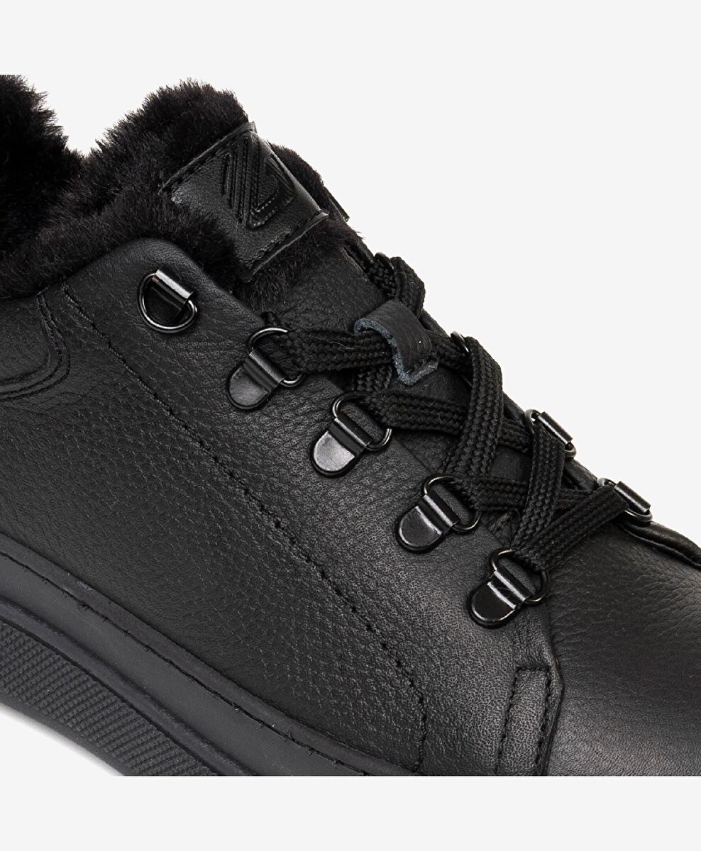 Greyder Siyah Greyder Hakiki Kadın Deri Sneaker Ayakkabı