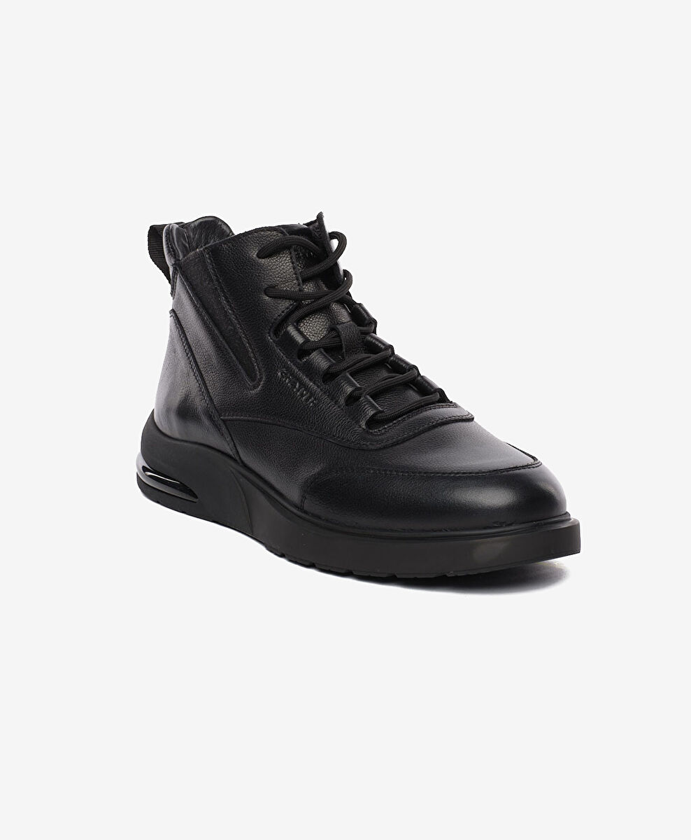 Greyder Siyah Greyder Hakiki Erkek Deri Sneaker Bot