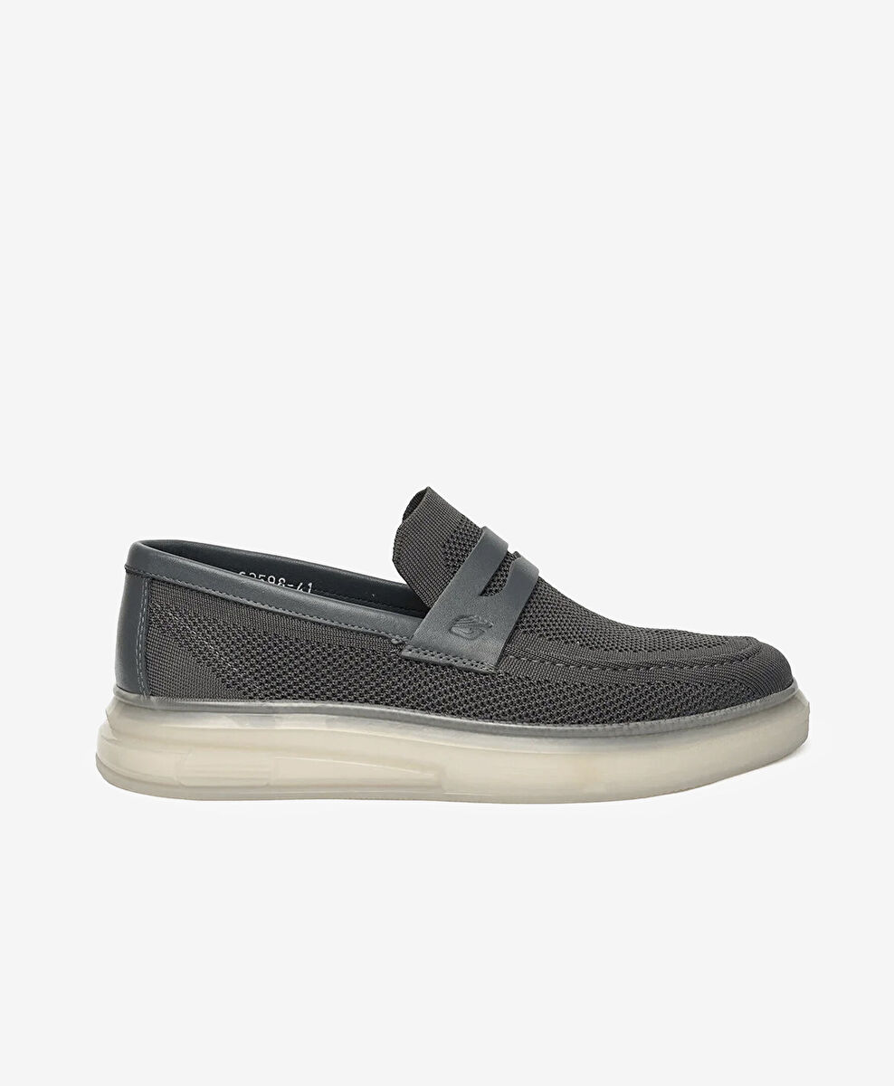 Erkek Antrasit Loafer Ayakkabı