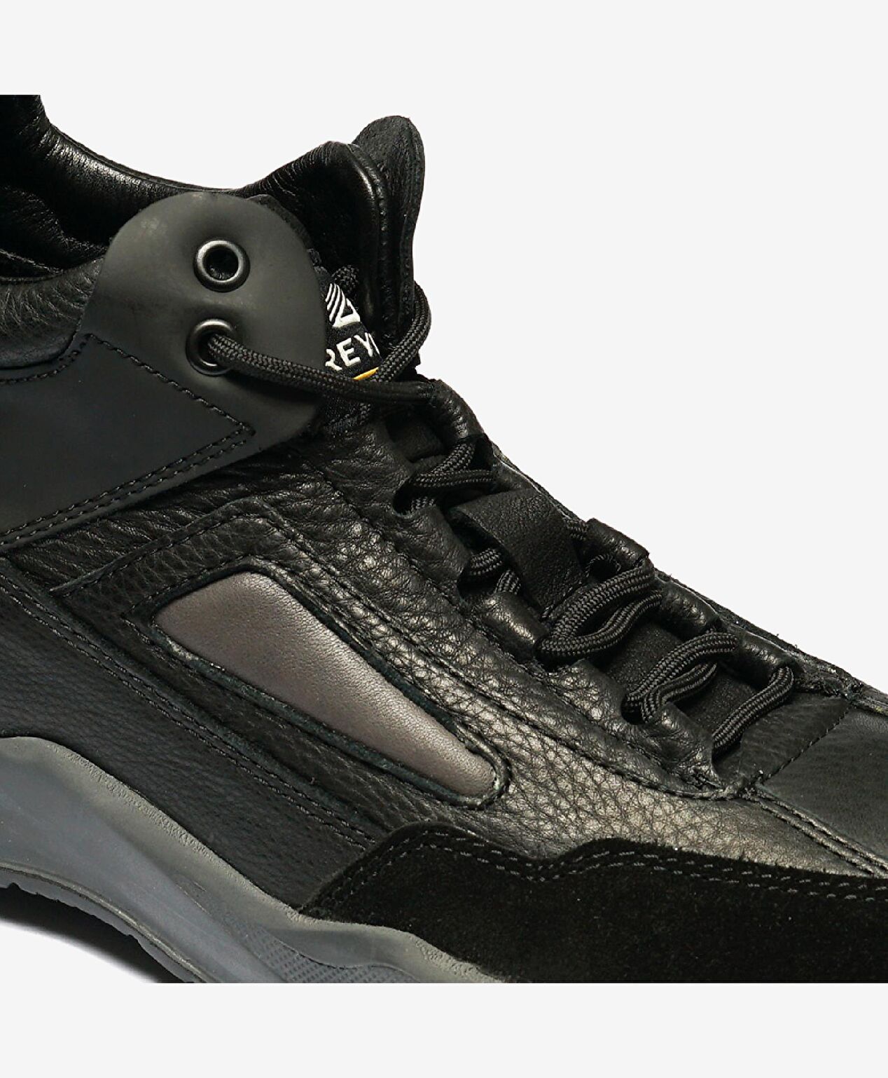 Erkek Siyah Hakiki Deri Sneaker Bot - 4