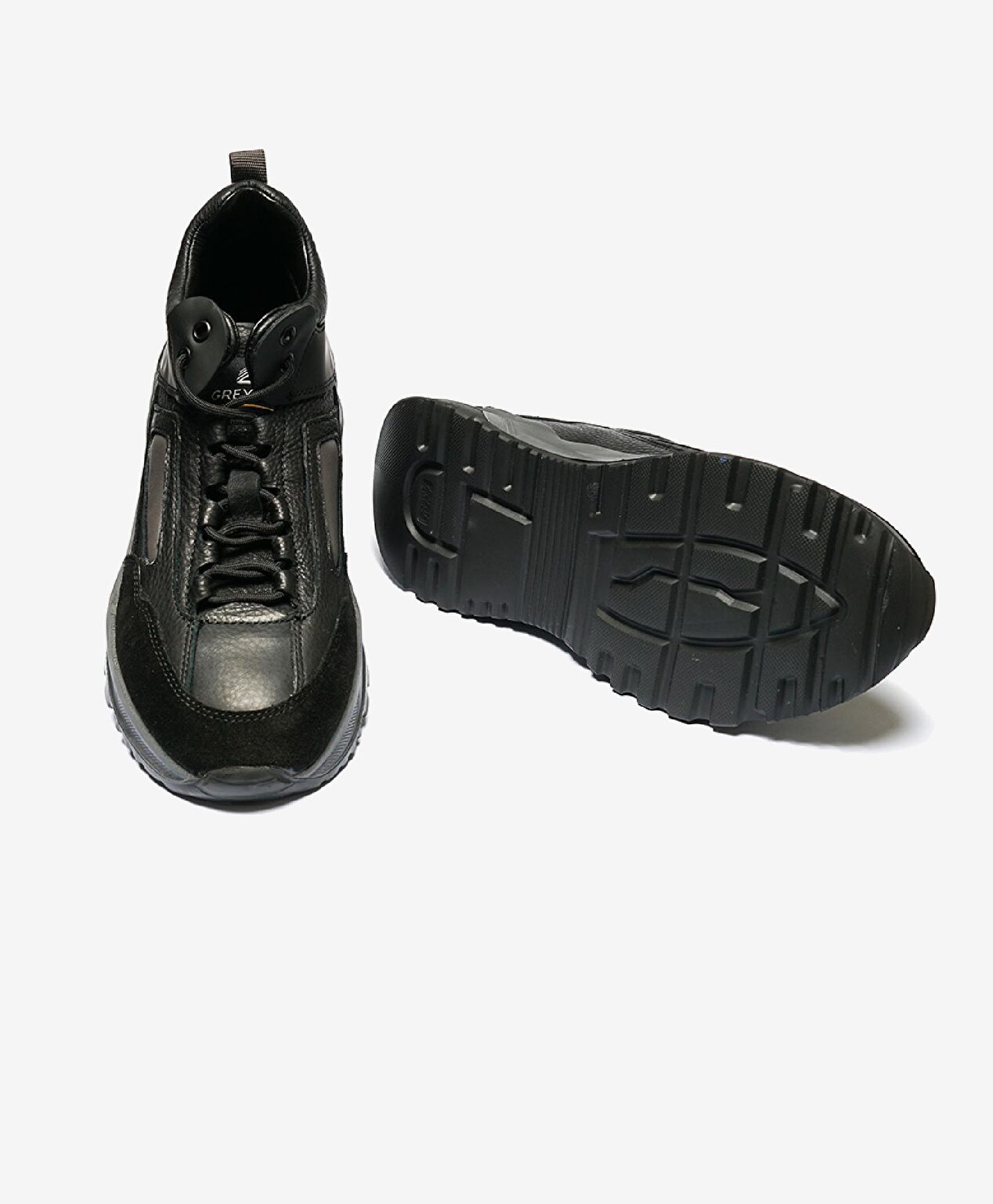 Erkek Siyah Hakiki Deri Sneaker Bot - 5