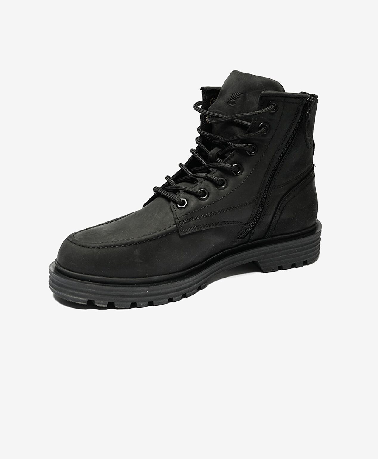 Erkek Siyah Hakiki Deri Memory Foam Taban Günlük Bot - 2