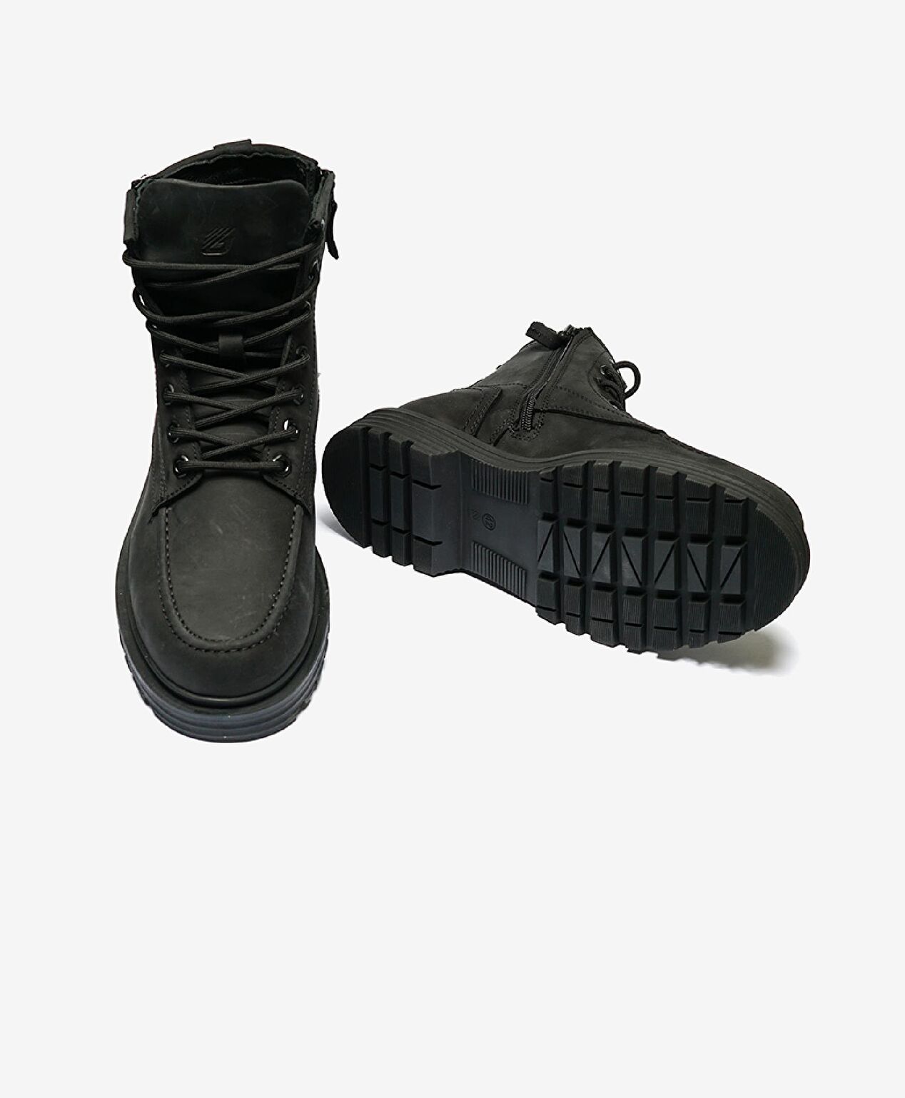 Erkek Siyah Hakiki Deri Memory Foam Taban Günlük Bot - 5