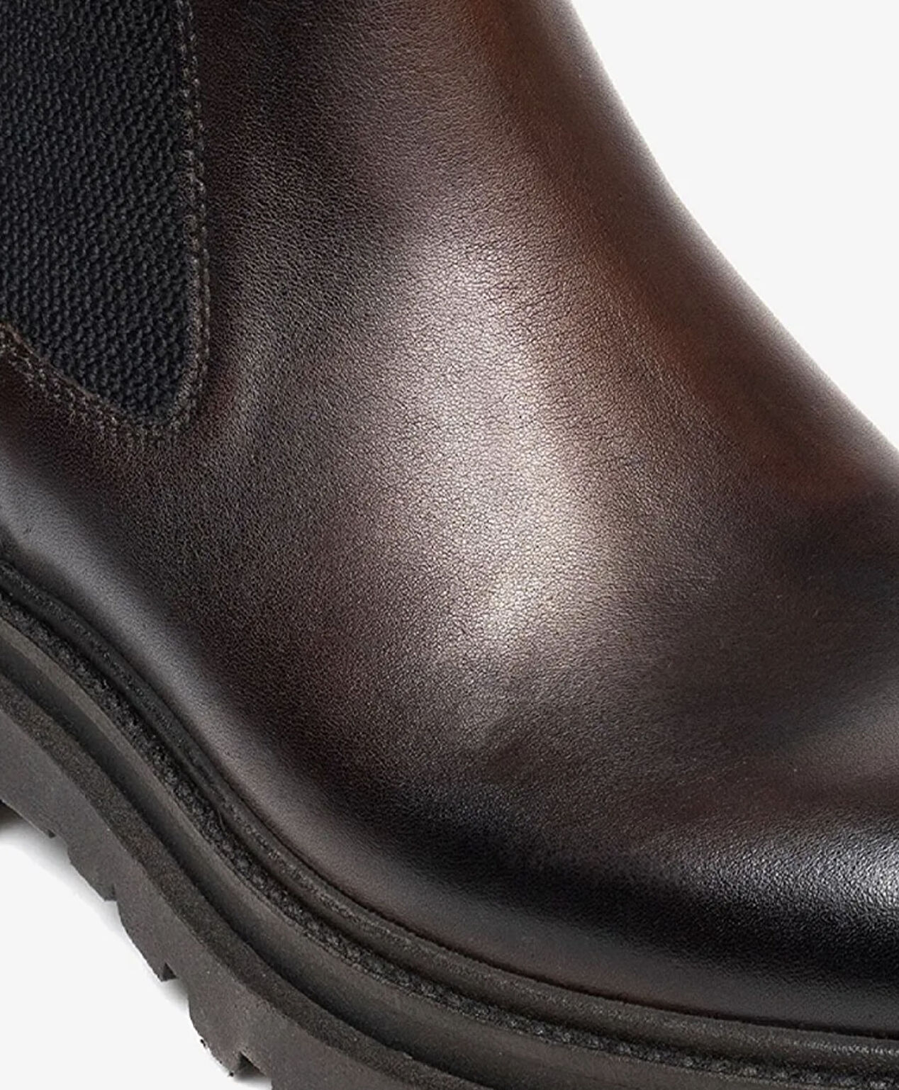 Erkek Koyu Kahverengi Hakiki Deri Chelsea Bot - 4