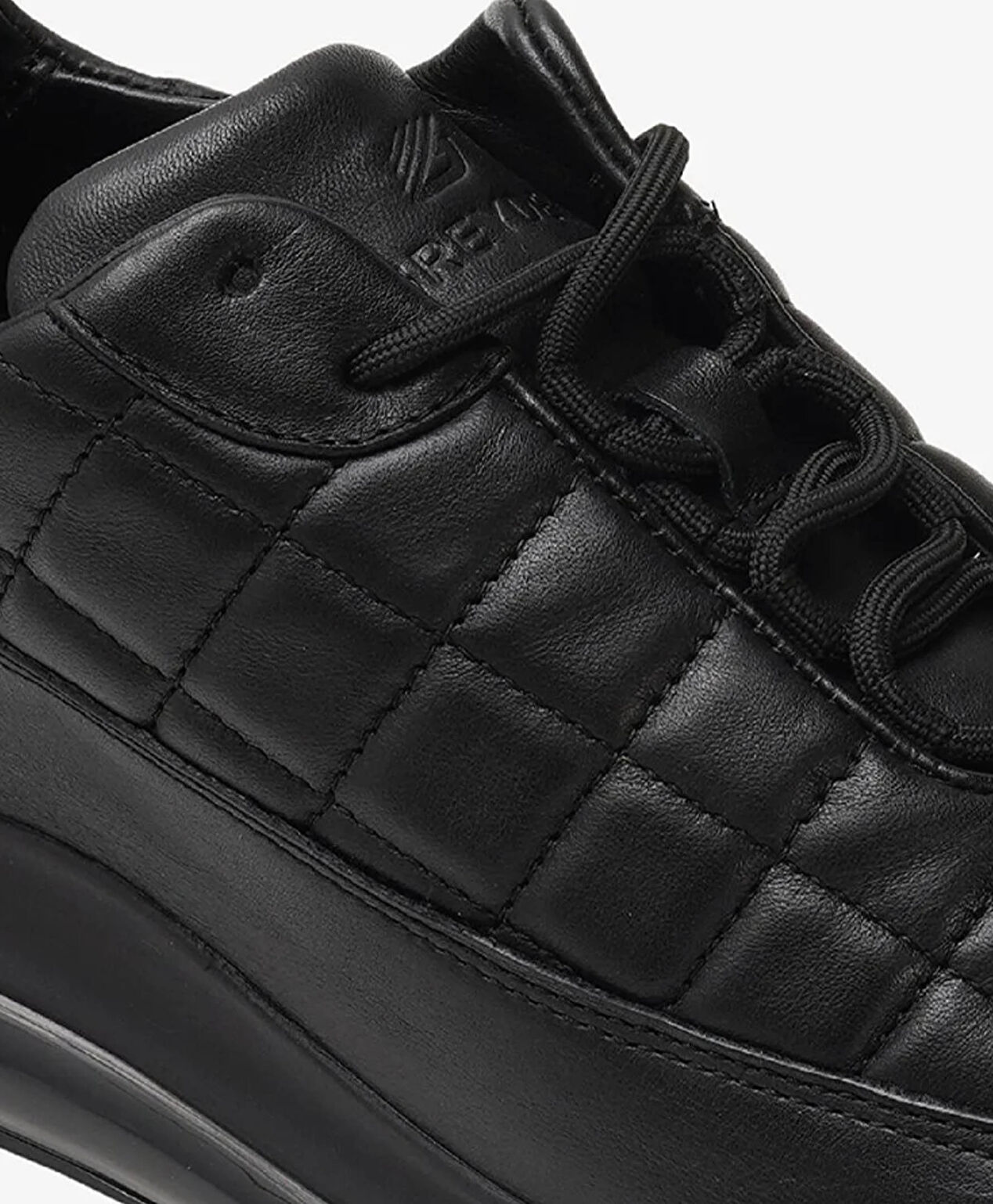 Erkek Siyah Hakiki Deri Spor Ayakkabı - 4