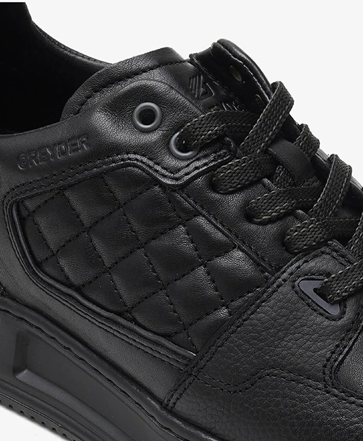 Erkek Siyah Hakiki Deri Sneaker Ayakkabı - 4