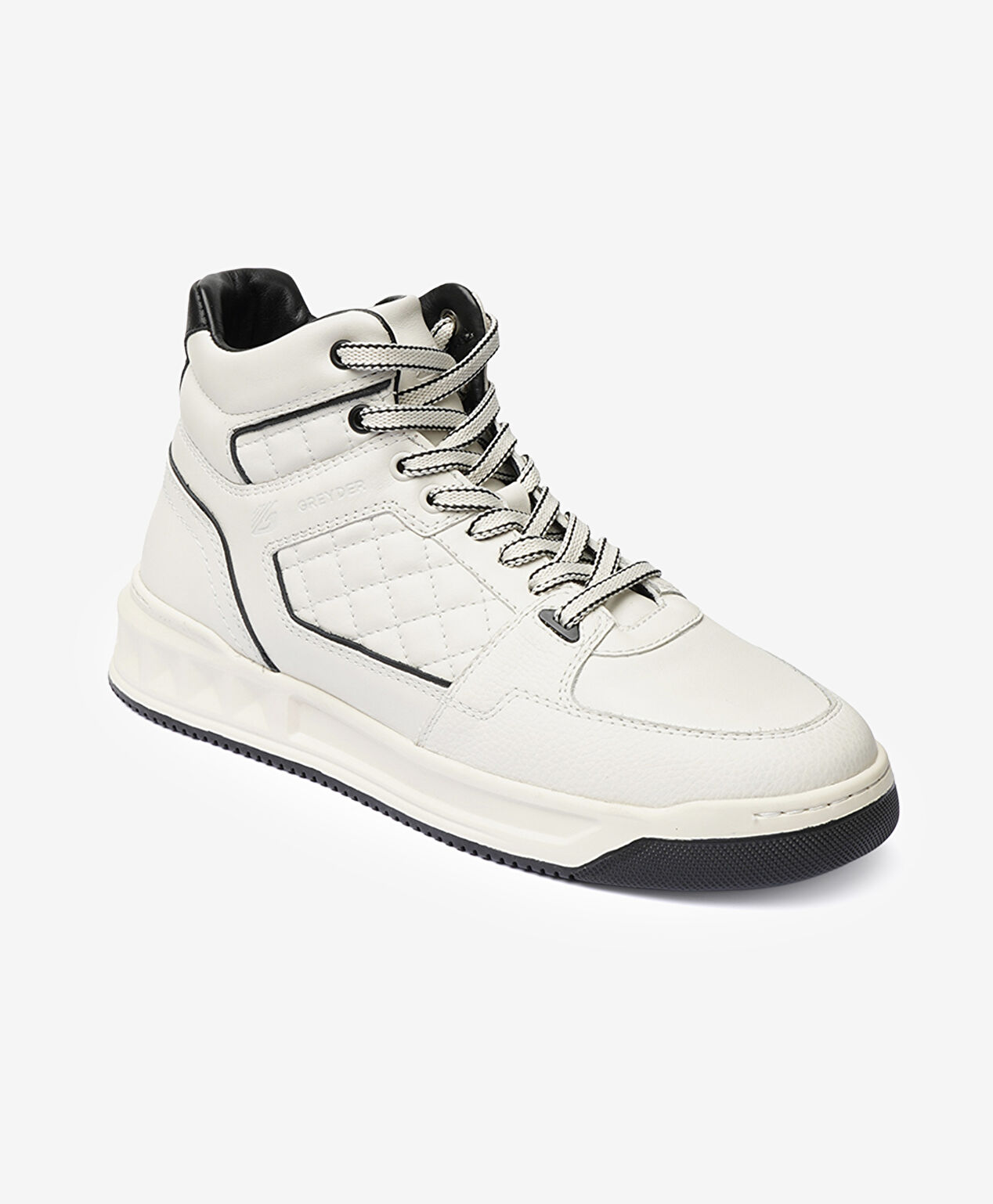 Erkek Beyaz Hakiki Deri Sneaker Bot - 2