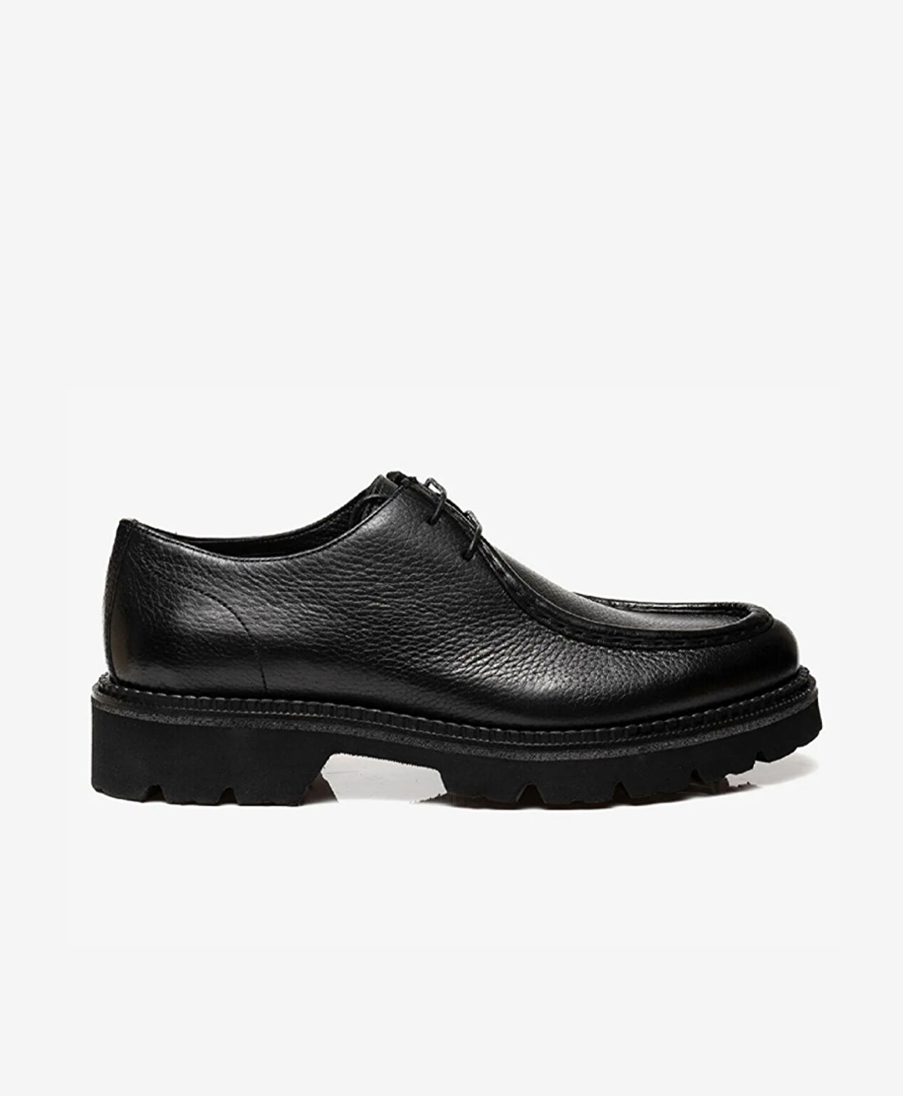 Erkek Siyah Hakiki Deri Oxford Ayakkabı - 1