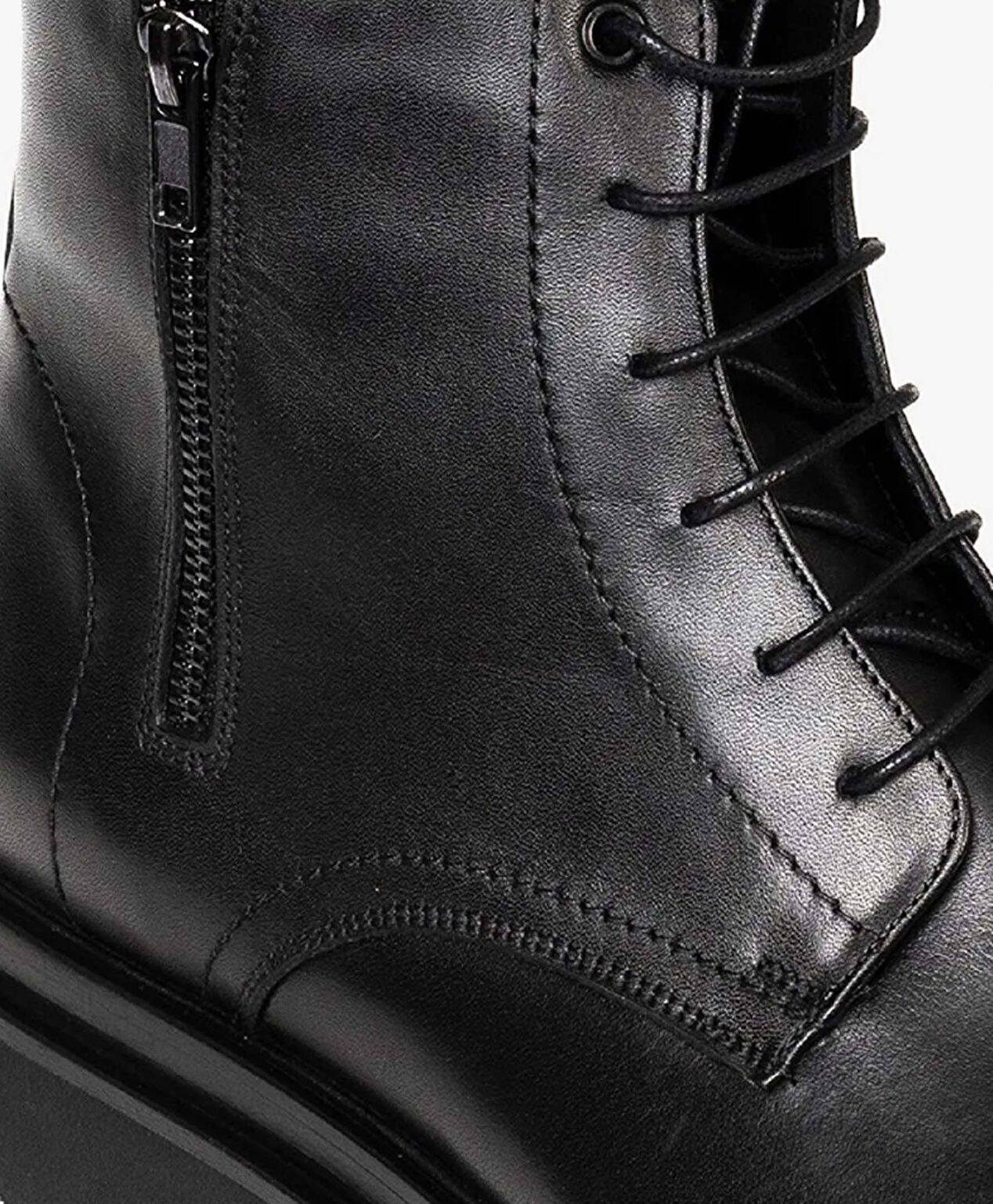 Erkek Siyah Hakiki Deri Casual Bot - 4