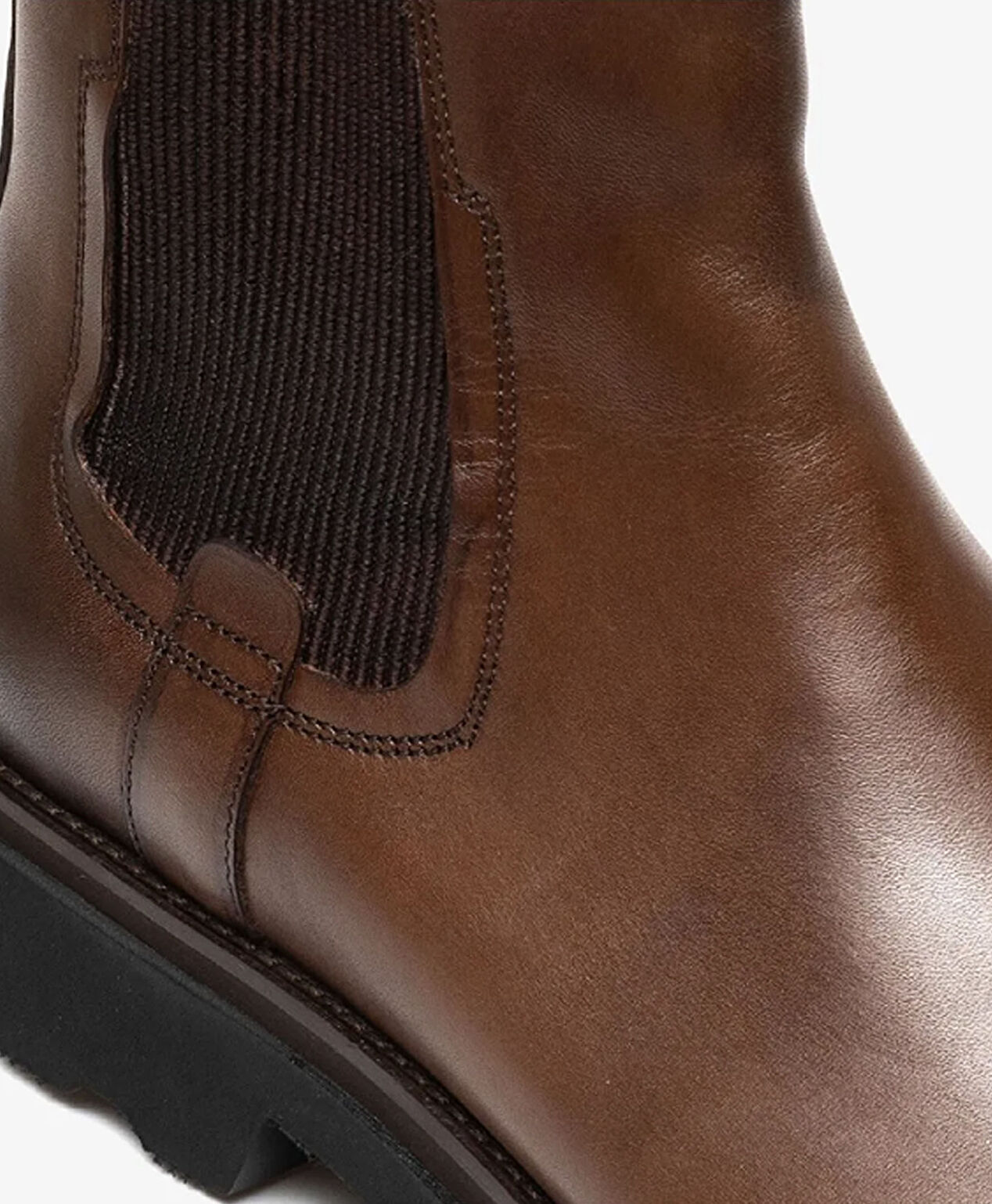 Erkek kahverengi Hakiki Deri Casual Bot - 4