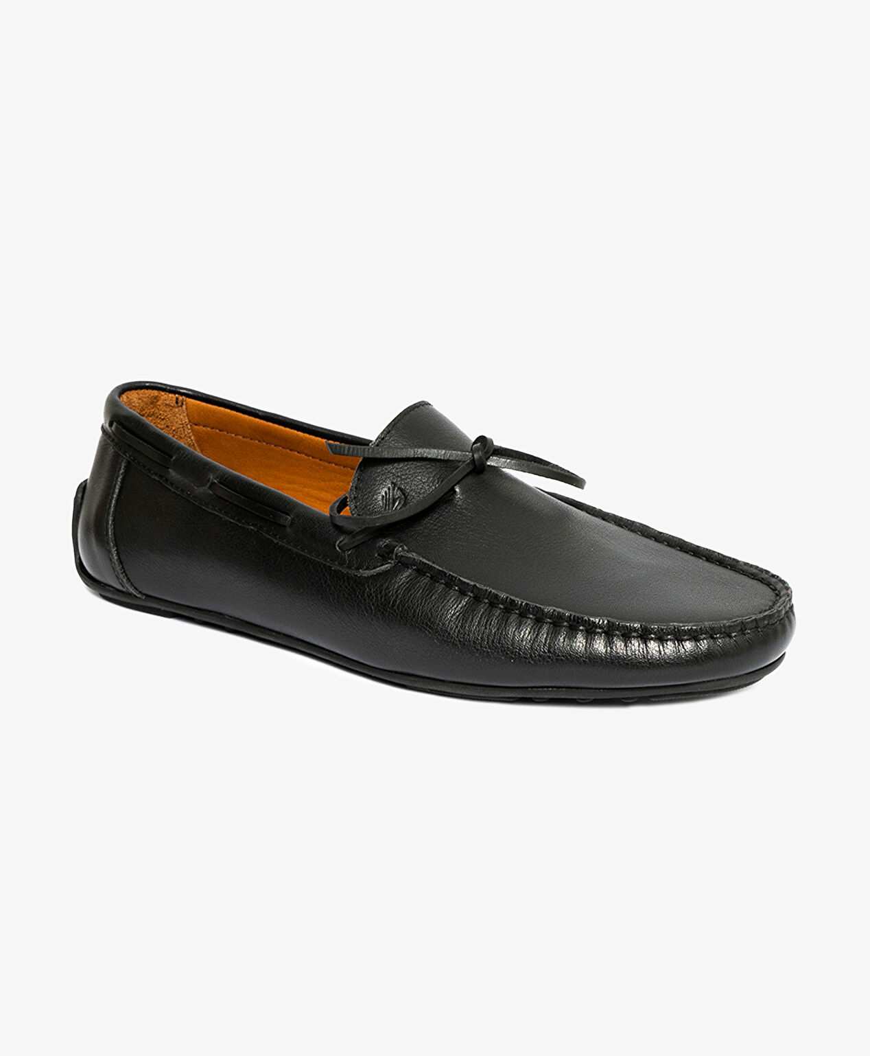 Erkek Siyah Hakiki Deri Loafer Ayakkabı - 1
