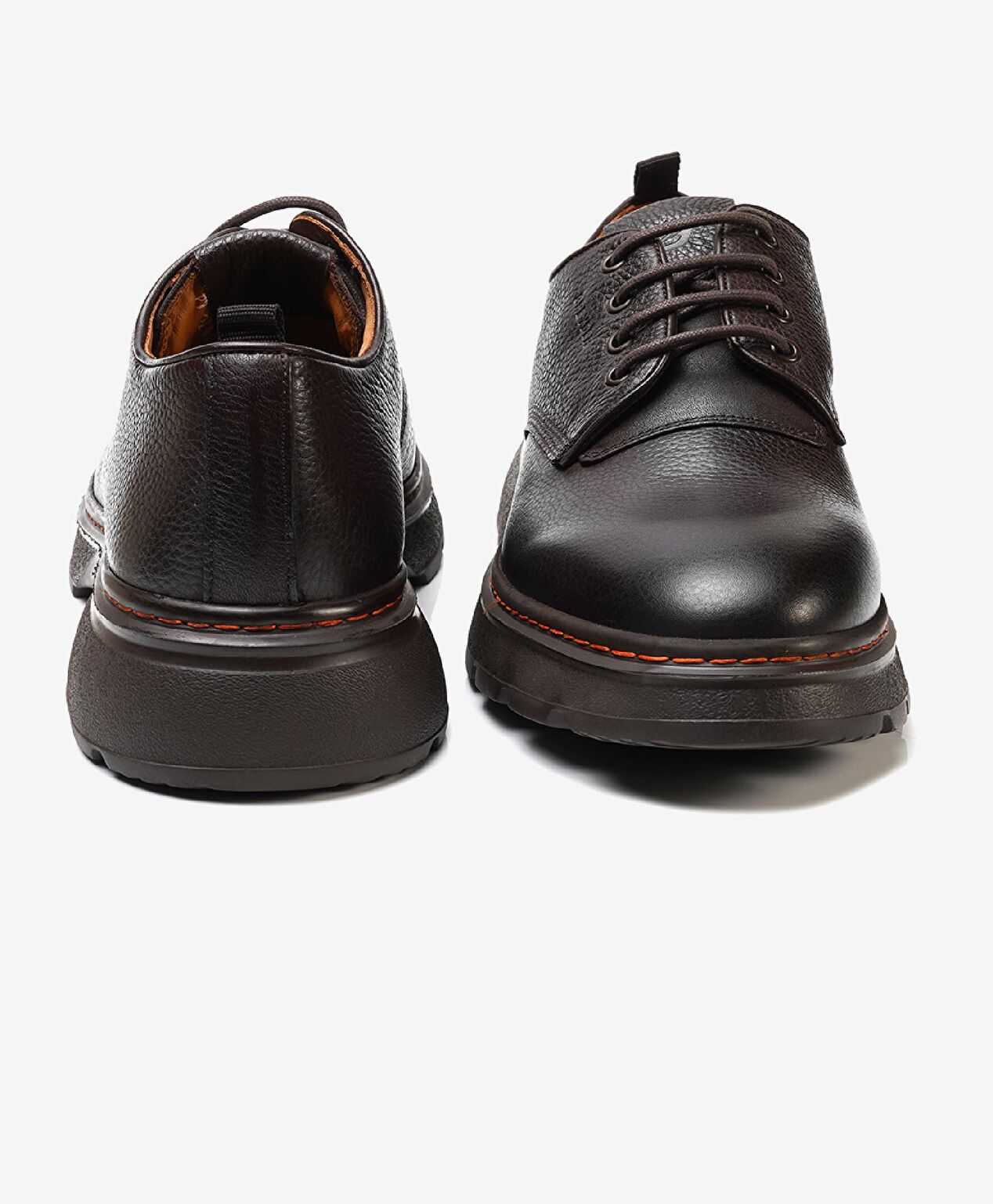 Erkek kahverengi Hakiki Deri Oxford Ayakkabı - 7