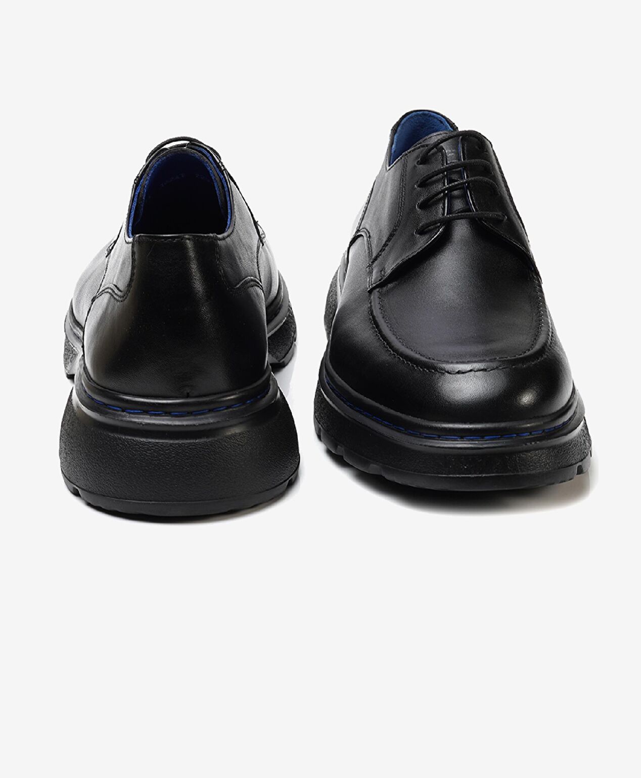 Erkek Siyah Hakiki Deri Oxford Ayakkabı - 6