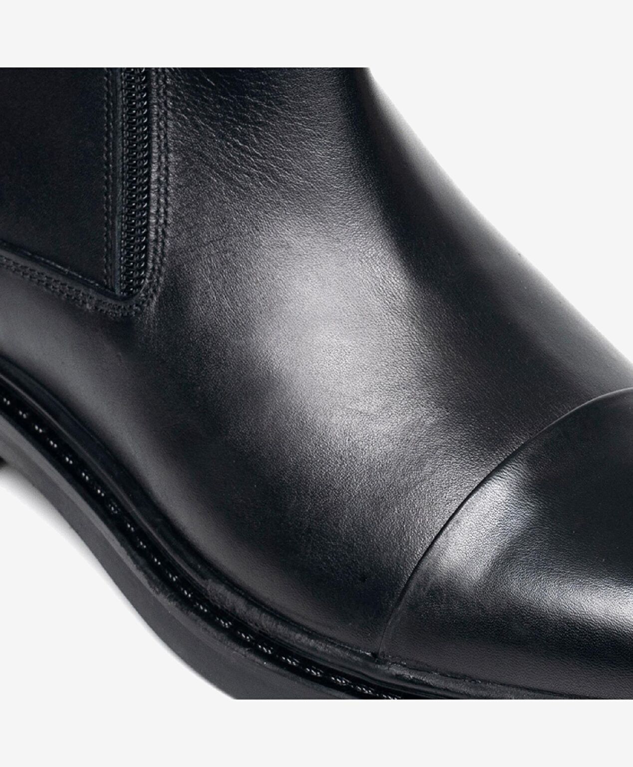 Erkek Siyah Hakiki Deri Klasik Bot - 4