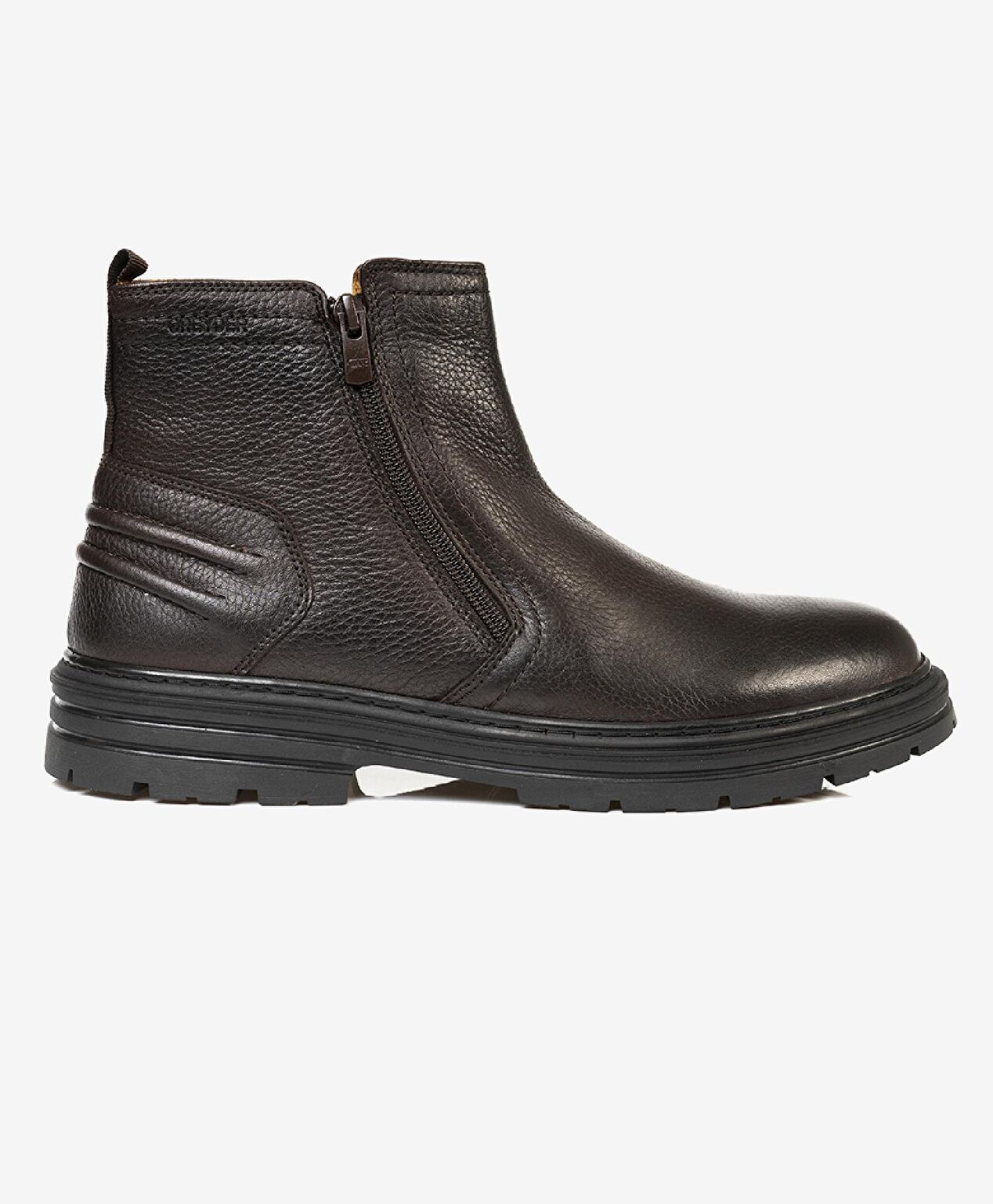 Erkek kahverengi Hakiki Deri Casual Bot - 1