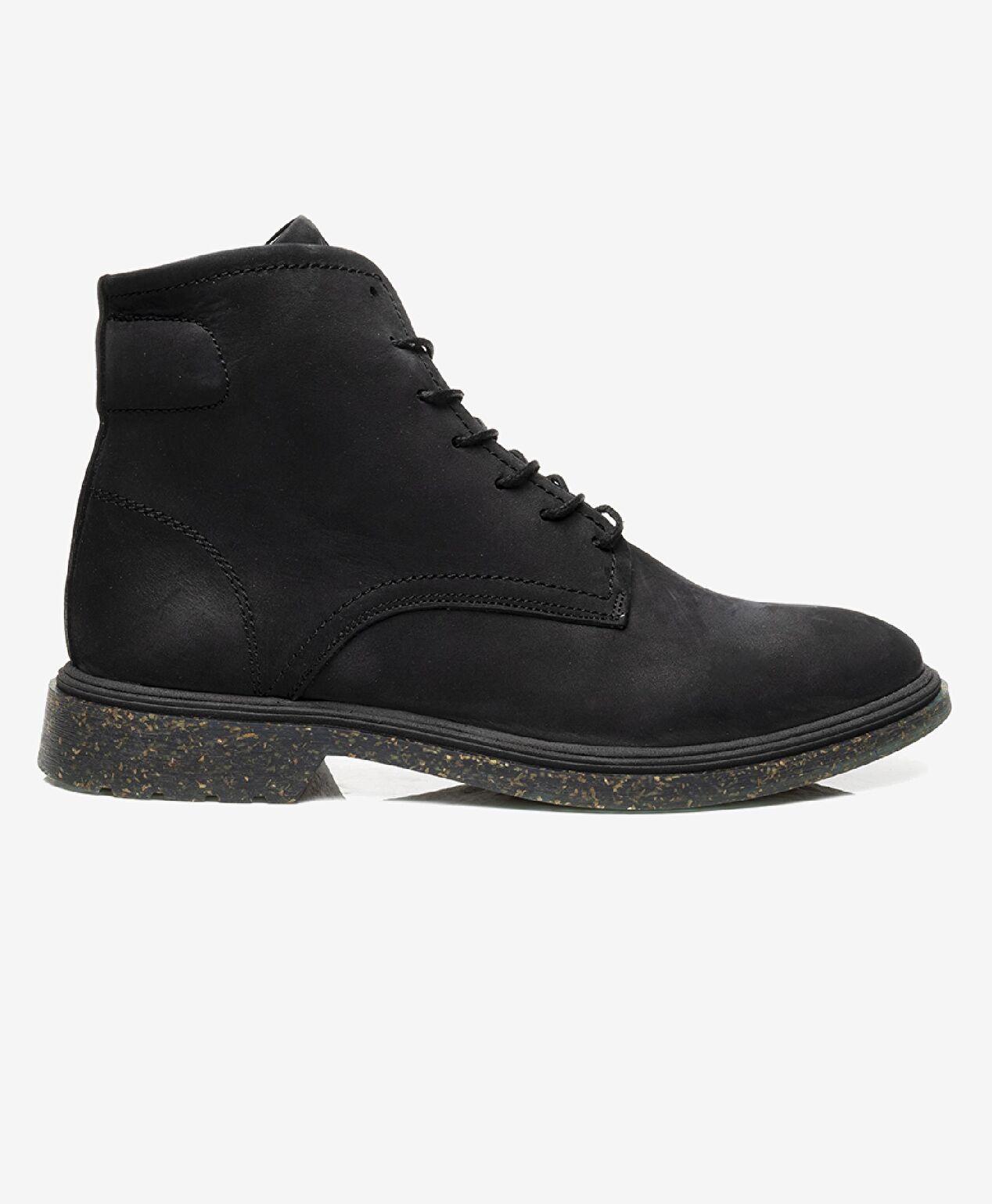 Erkek Siyah Hakiki Deri Klasik Bot - 1