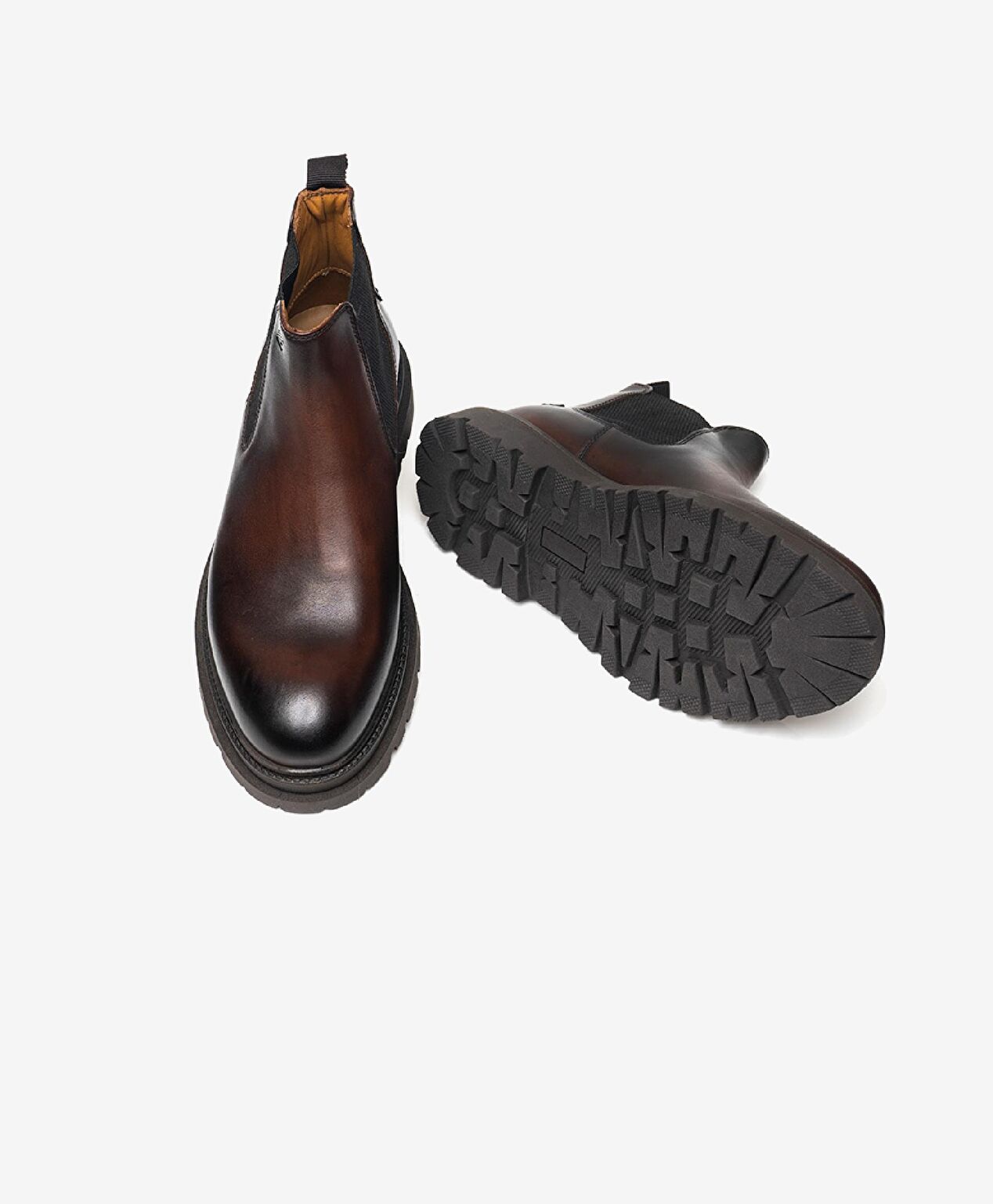 Erkek Koyu Kahverengi Hakiki Deri Chelsea Bot - 6