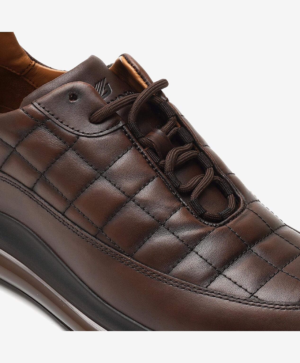 Erkek Kahverengi Hakiki Deri Spor Ayakkabı - 5