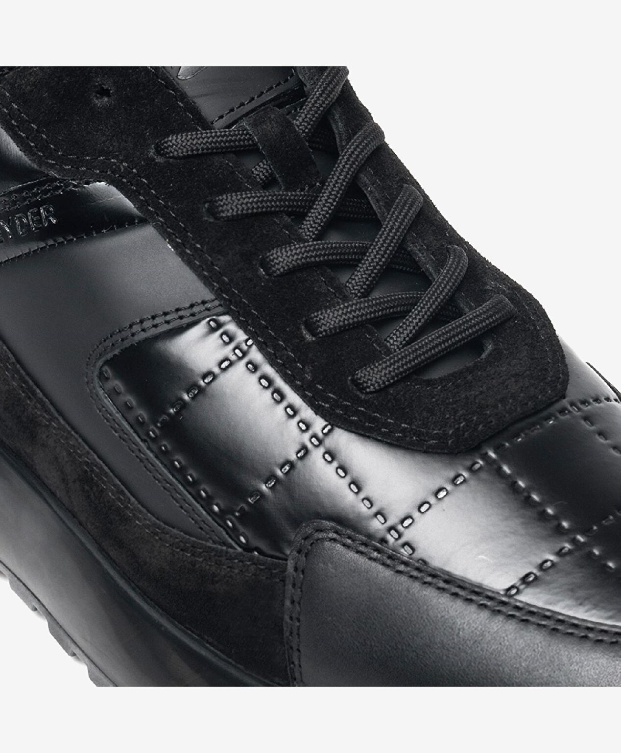 Erkek Siyah Hakiki Deri Spor Ayakkabı - 4