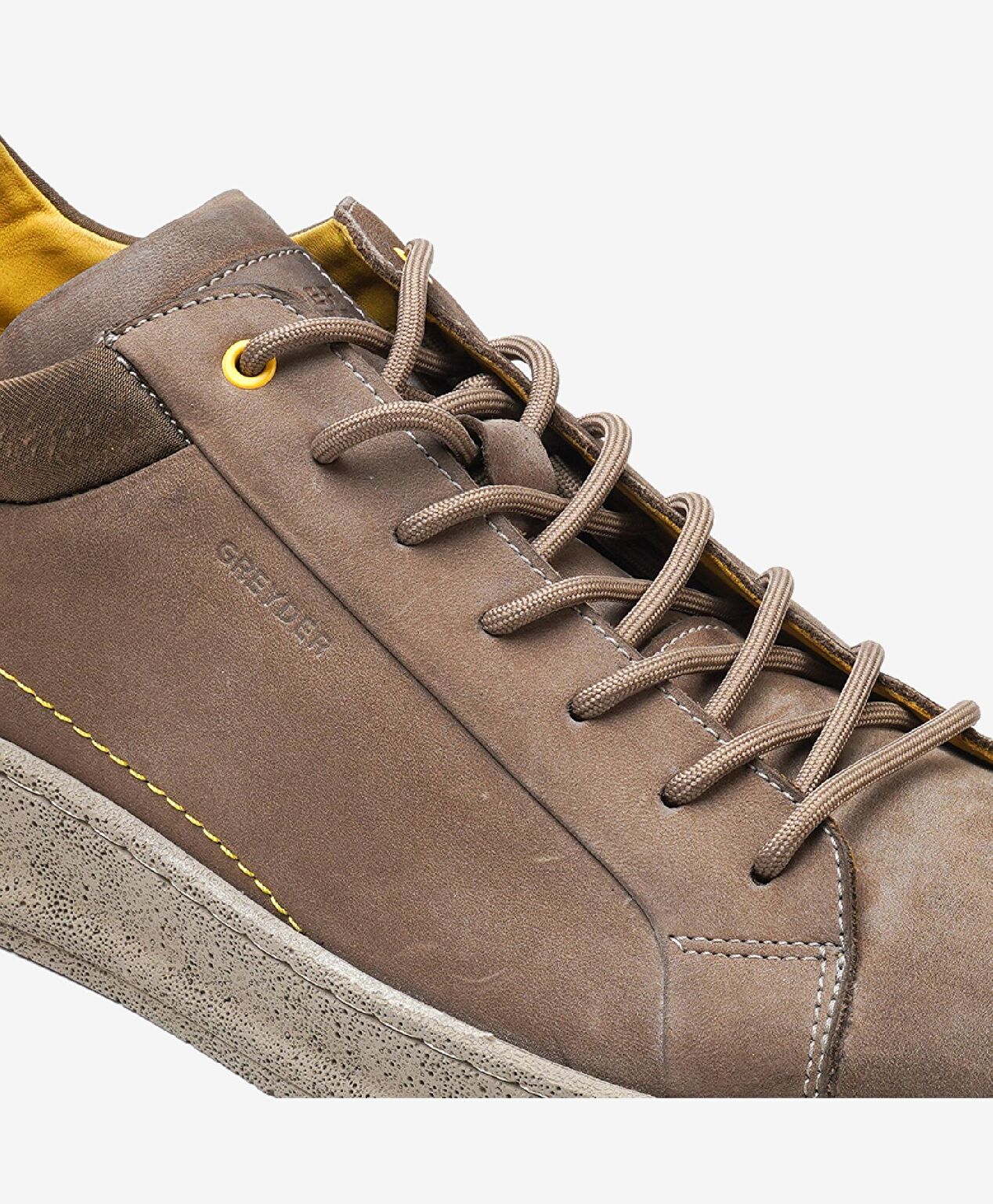 Erkek Vizon Hakiki Deri Sneaker Ayakkabı - 5