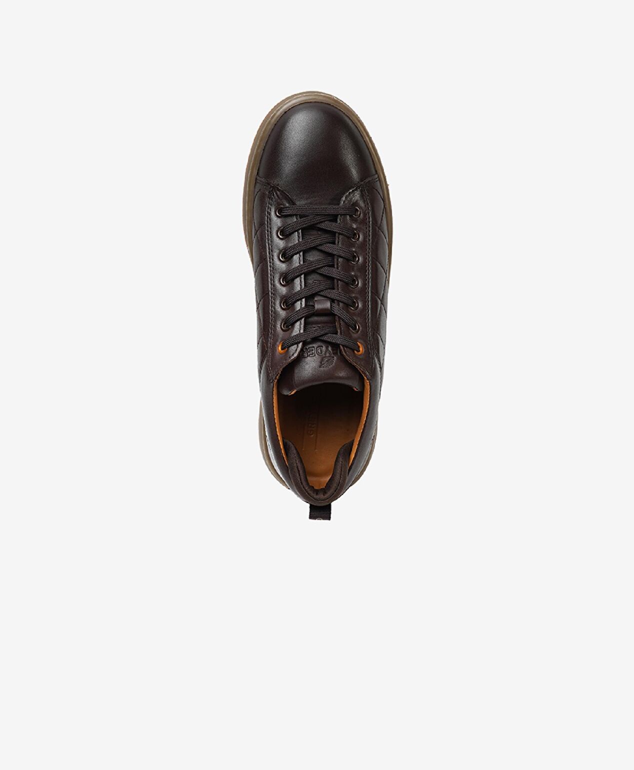 Erkek kahverengi Hakiki Deri Sneaker Ayakkabı - 4