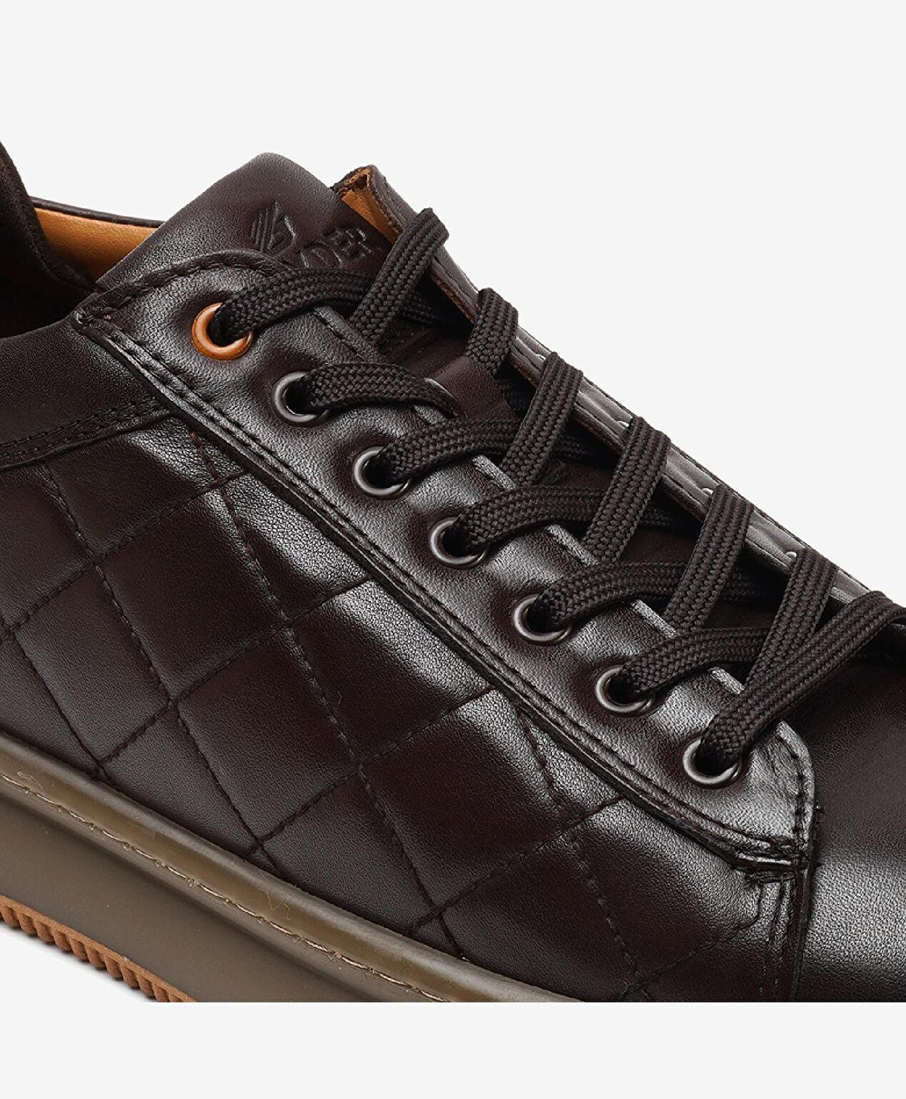 Erkek kahverengi Hakiki Deri Sneaker Ayakkabı - 5