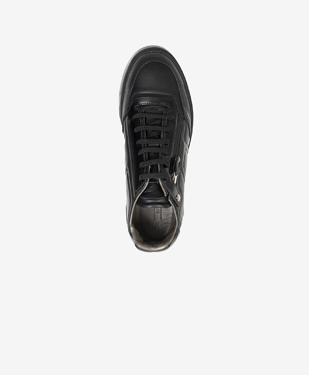Erkek Siyah Hakiki Deri Sneaker Ayakkabı - 3