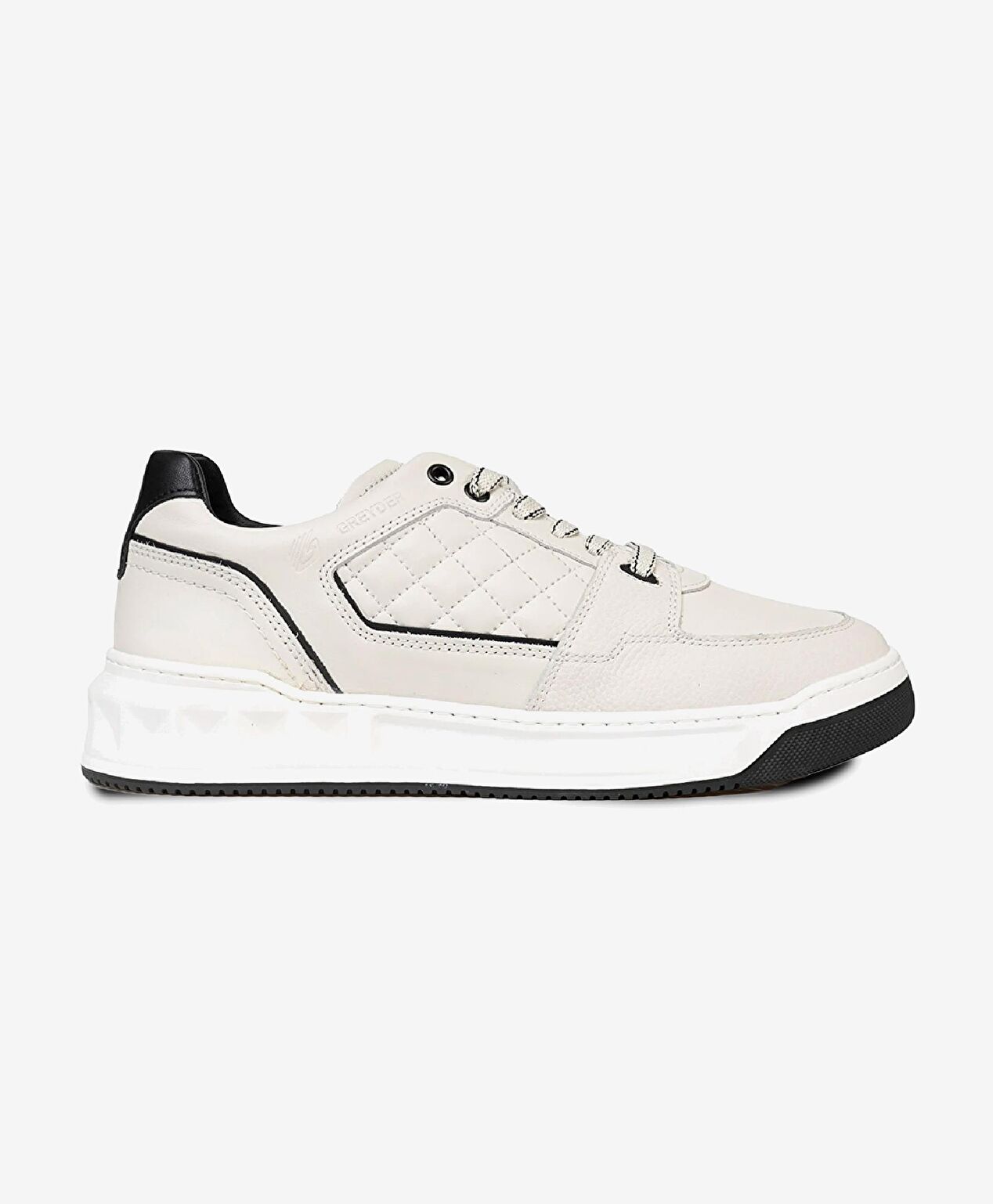 Erkek Beyaz Hakiki Deri Sneaker Ayakkabı - 2