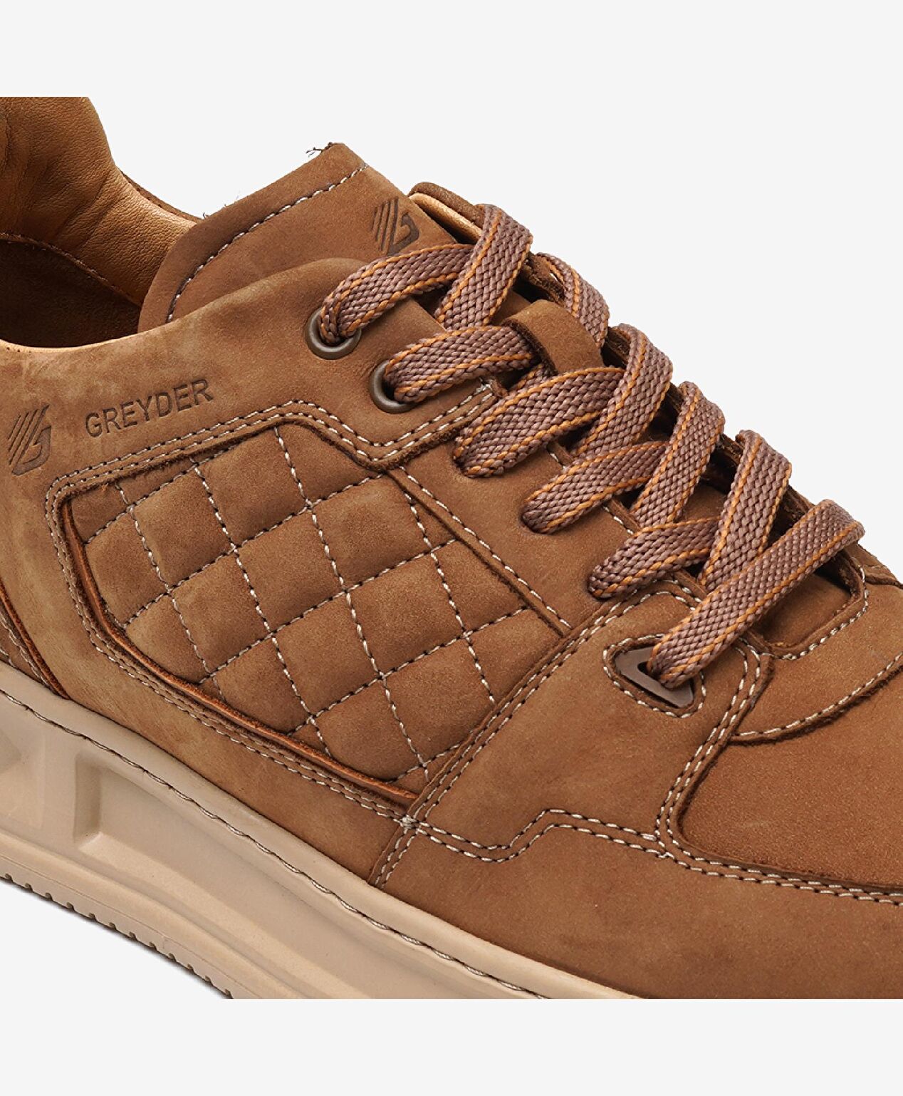 Erkek Deve Tüyü Hakiki Deri Sneaker Ayakkabı - 5