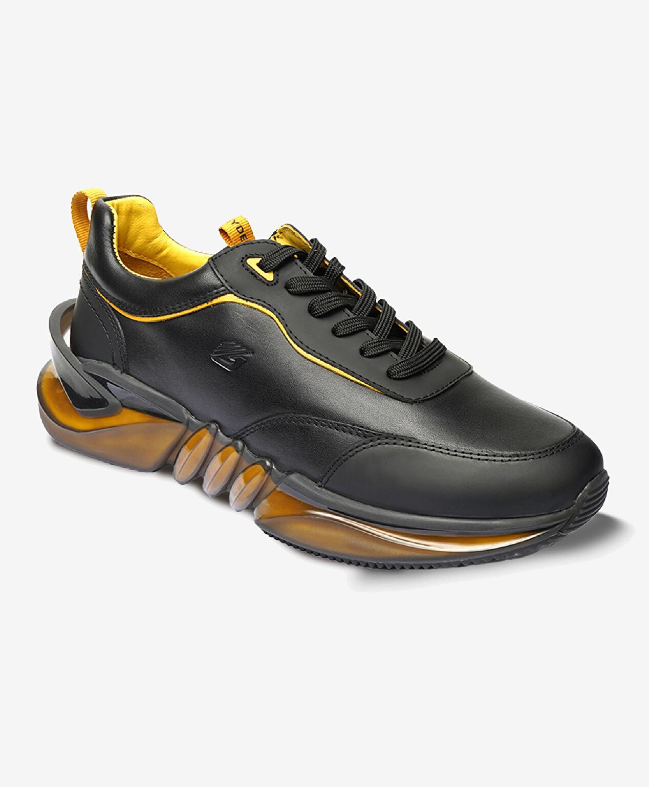 Erkek Siyah Hardal Hakiki Deri Spor Ayakkabı - 3