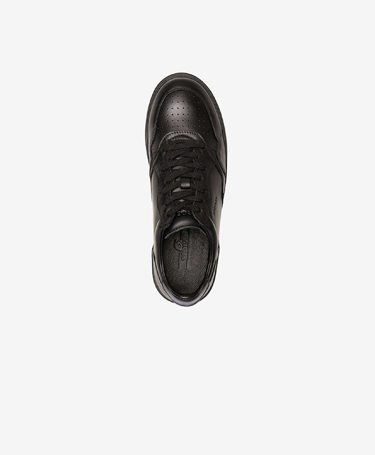 Erkek Siyah Hakiki Deri Sneaker Ayakkabı - 3
