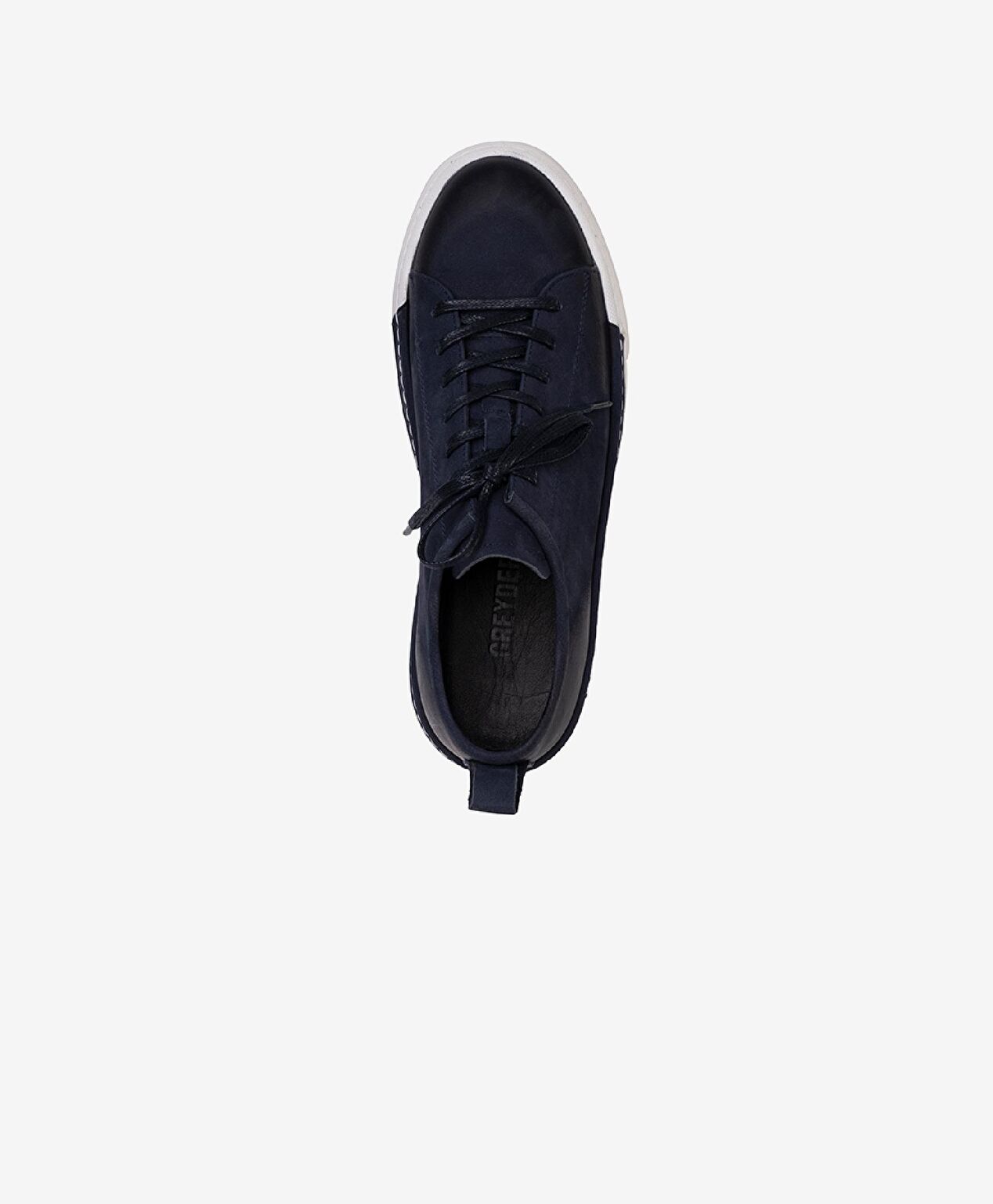 Erkek Lacivert Hakiki Deri Sneaker Ayakkabı - 3