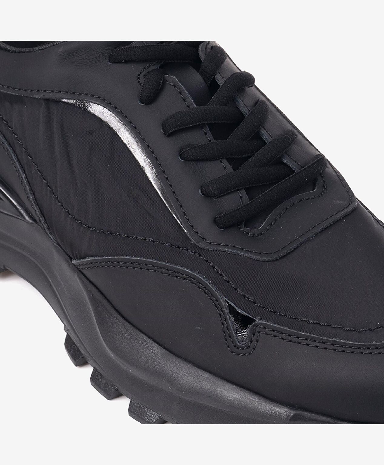 Erkek Siyah Hakiki Deri Spor Ayakkabı - 4