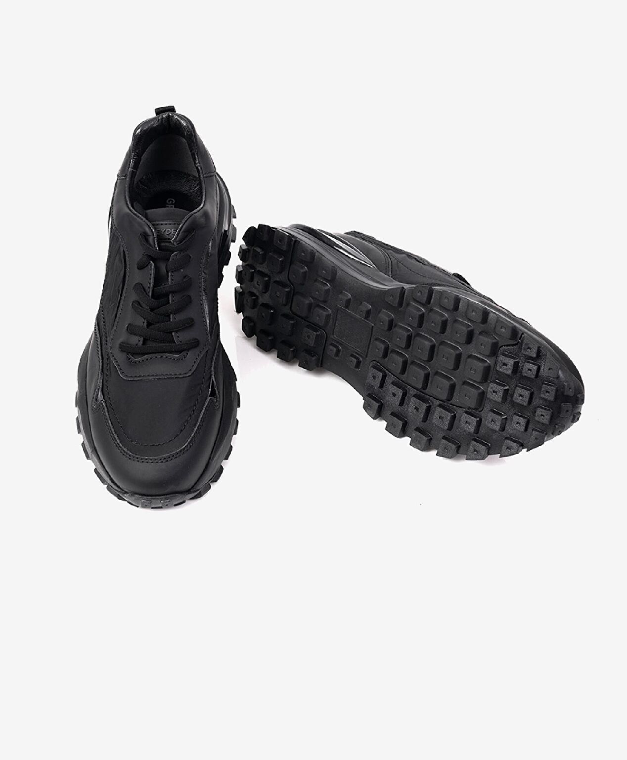 Erkek Siyah Hakiki Deri Spor Ayakkabı - 5