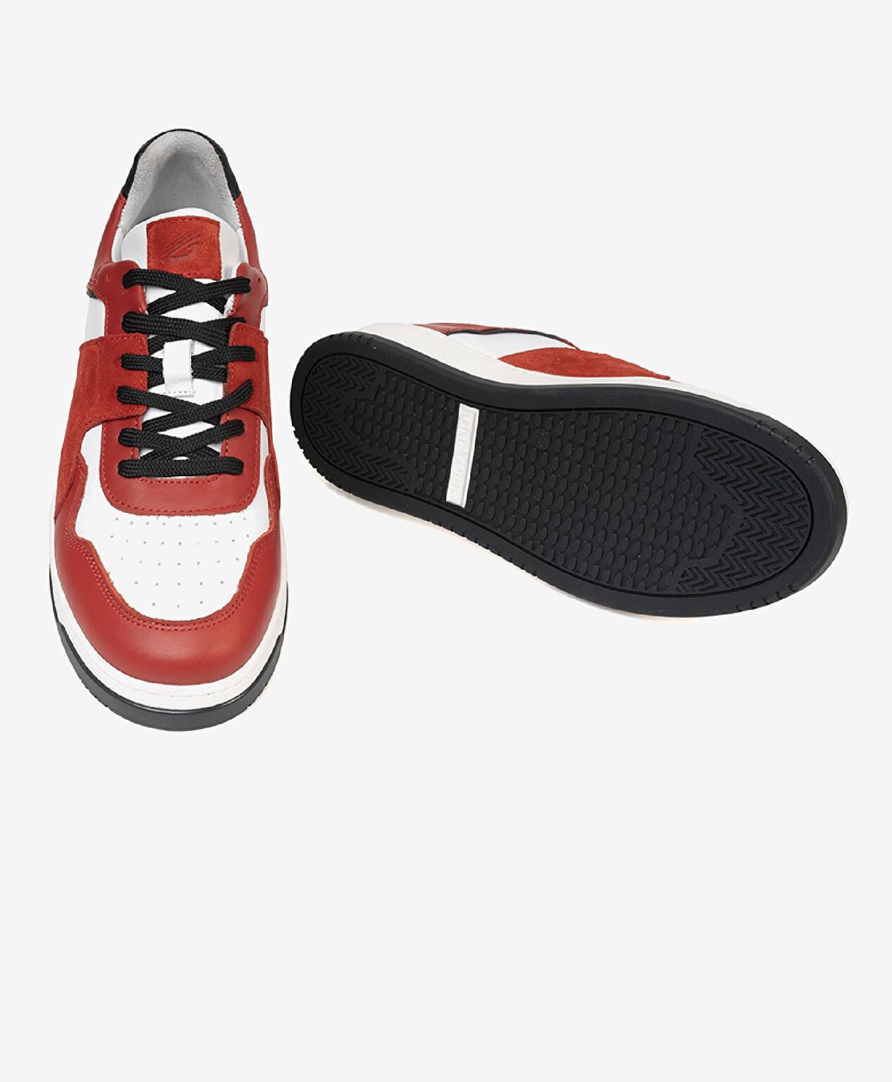 Erkek Kırmızı Beyaz Hakiki Deri Termo Taban Sneaker Ayakkabı - 5