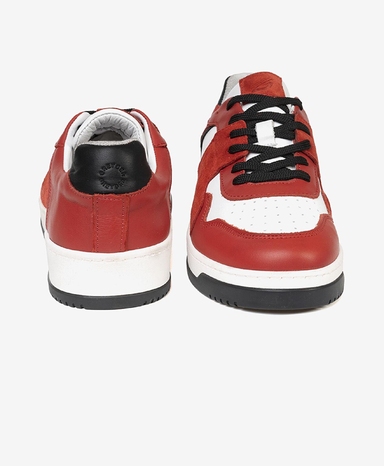 Erkek Kırmızı Beyaz Hakiki Deri Termo Taban Sneaker Ayakkabı - 6