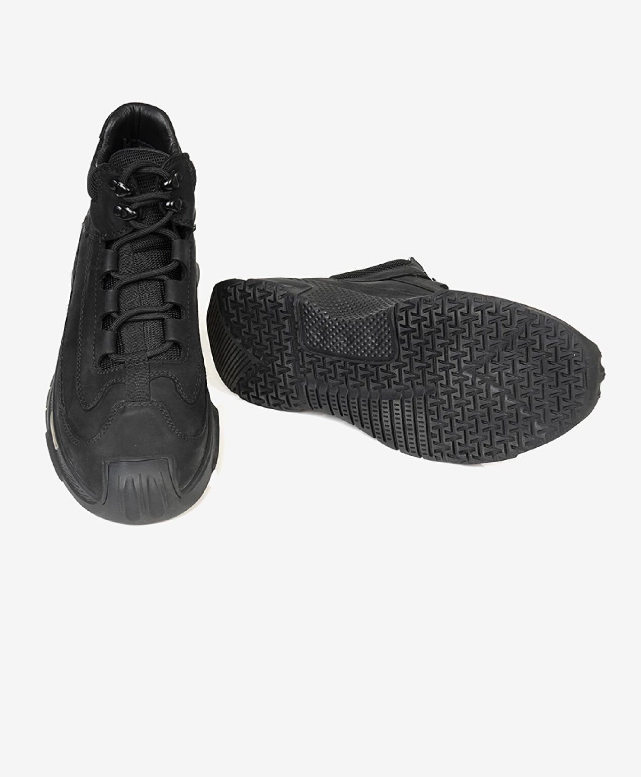 Erkek Siyah Hakiki Deri Casual Bot 3K1SB15090 - 5