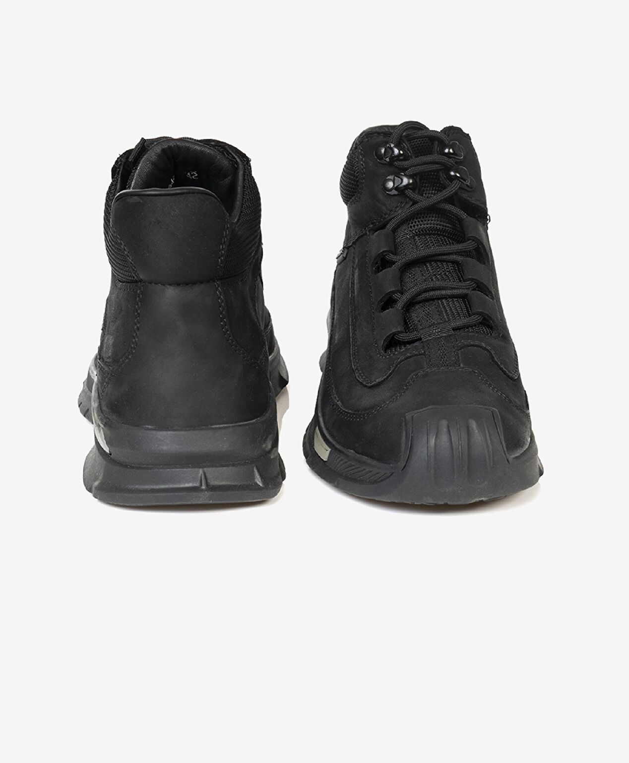 Erkek Siyah Hakiki Deri Casual Bot 3K1SB15090 - 6