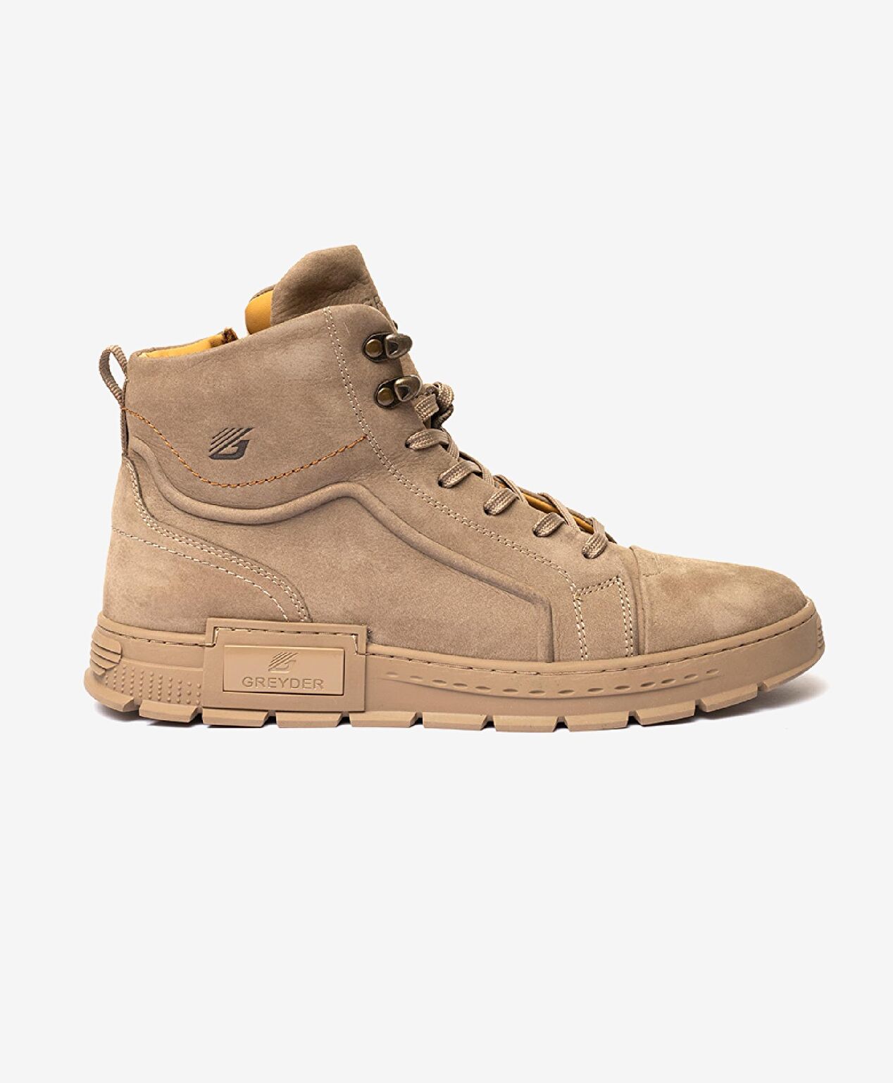 Erkek Koyu Vizon Hakiki Deri Sneaker Bot - 1