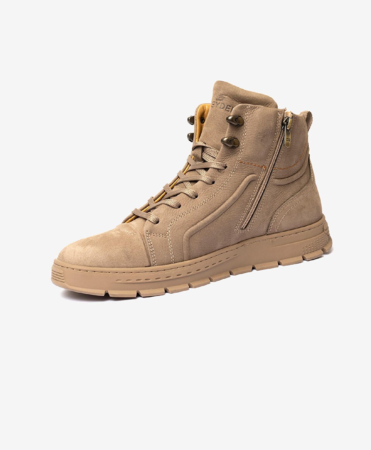 Erkek Koyu Vizon Hakiki Deri Sneaker Bot - 2