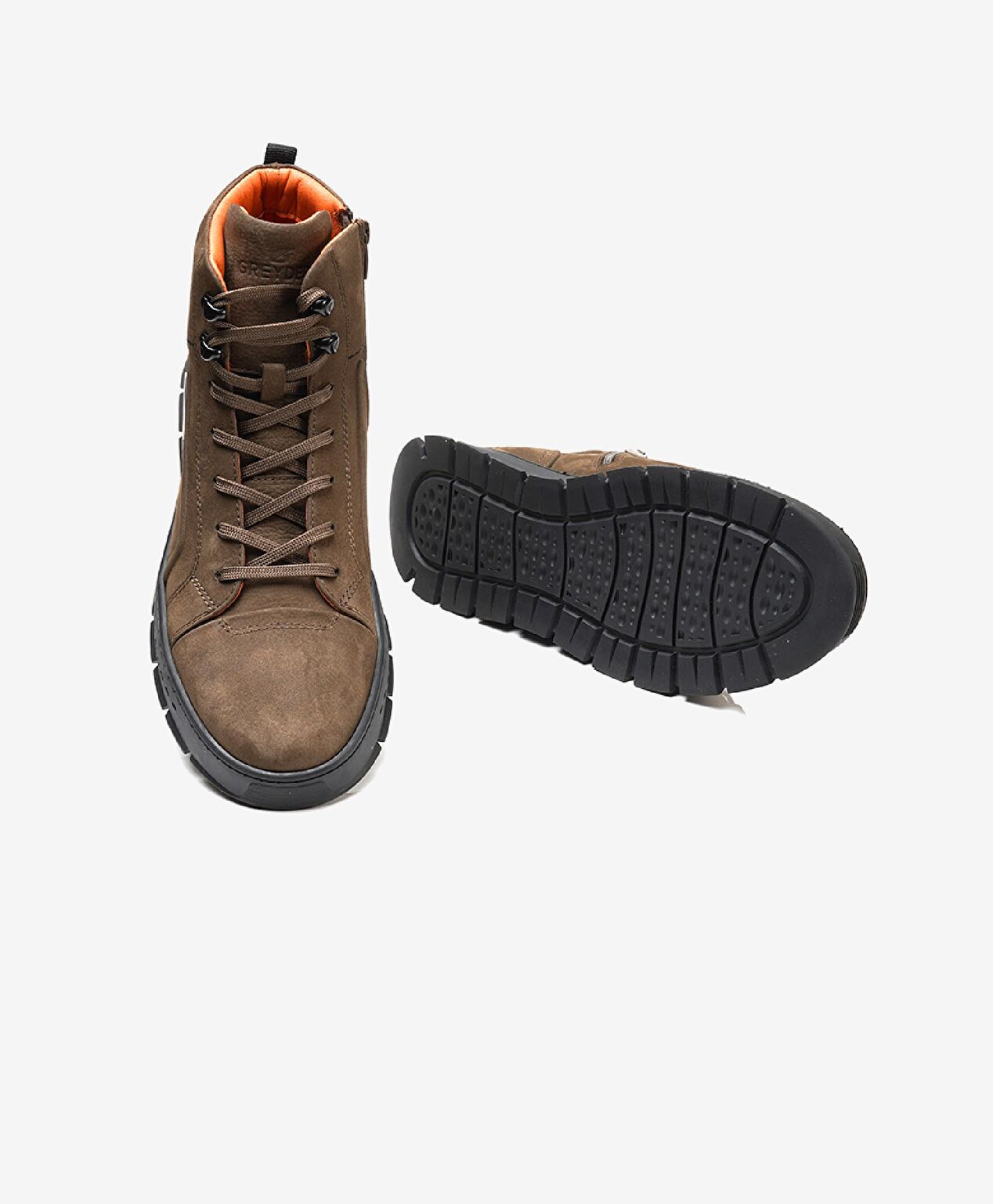 Erkek Duman Hakiki Deri Sneaker Bot - 5