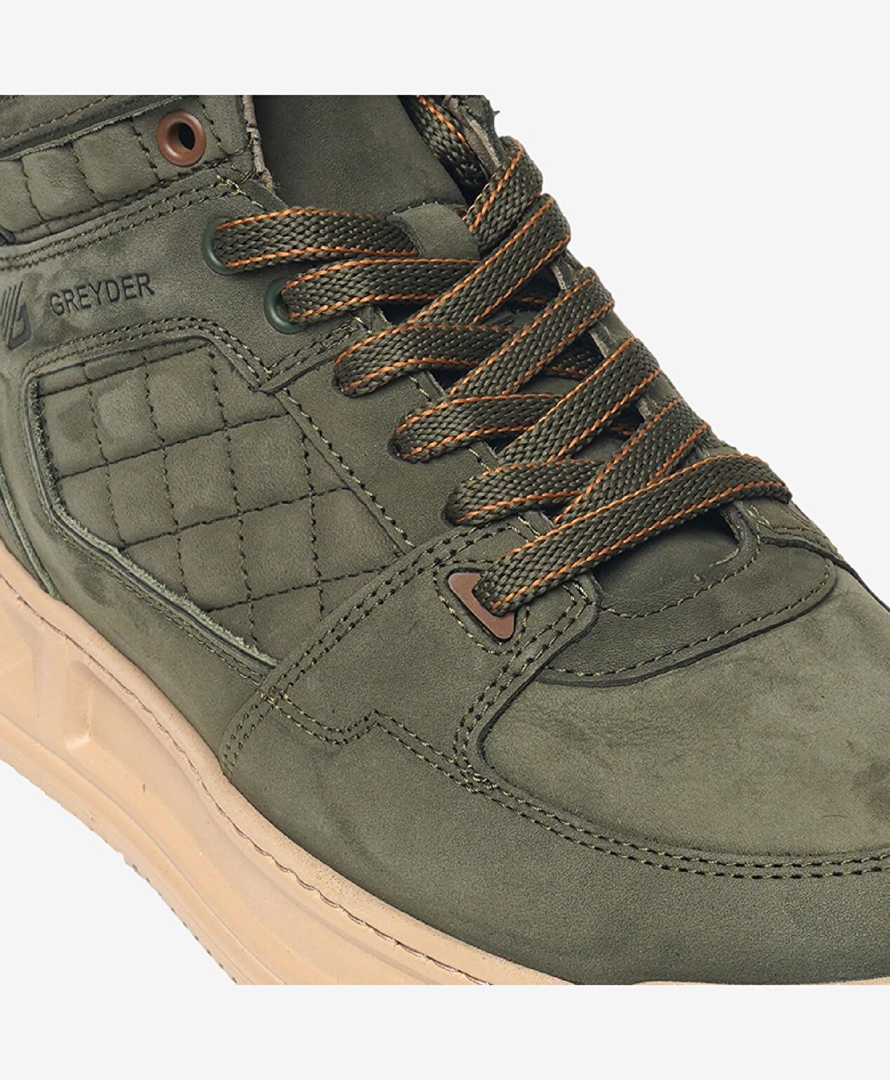 Erkek Haki Hakiki Deri Sneaker Bot - 5