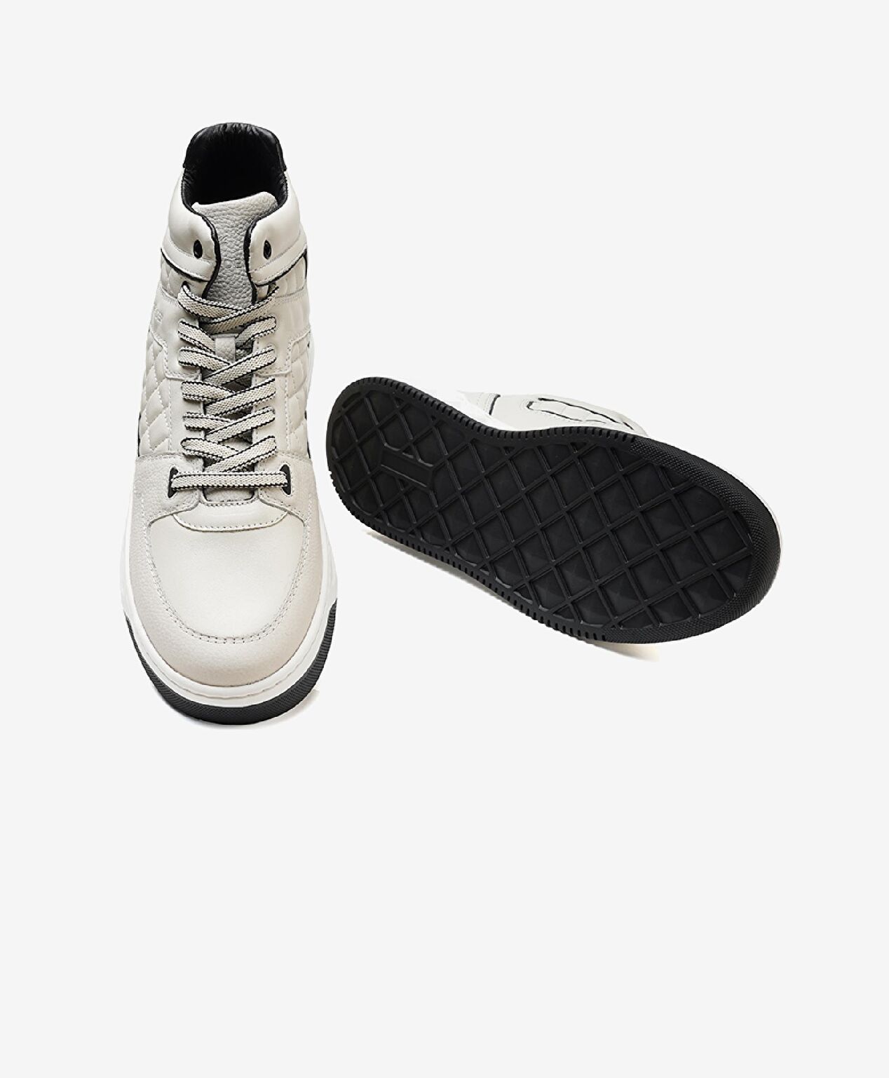 Erkek Beyaz Hakiki Deri Sneaker Bot - 7