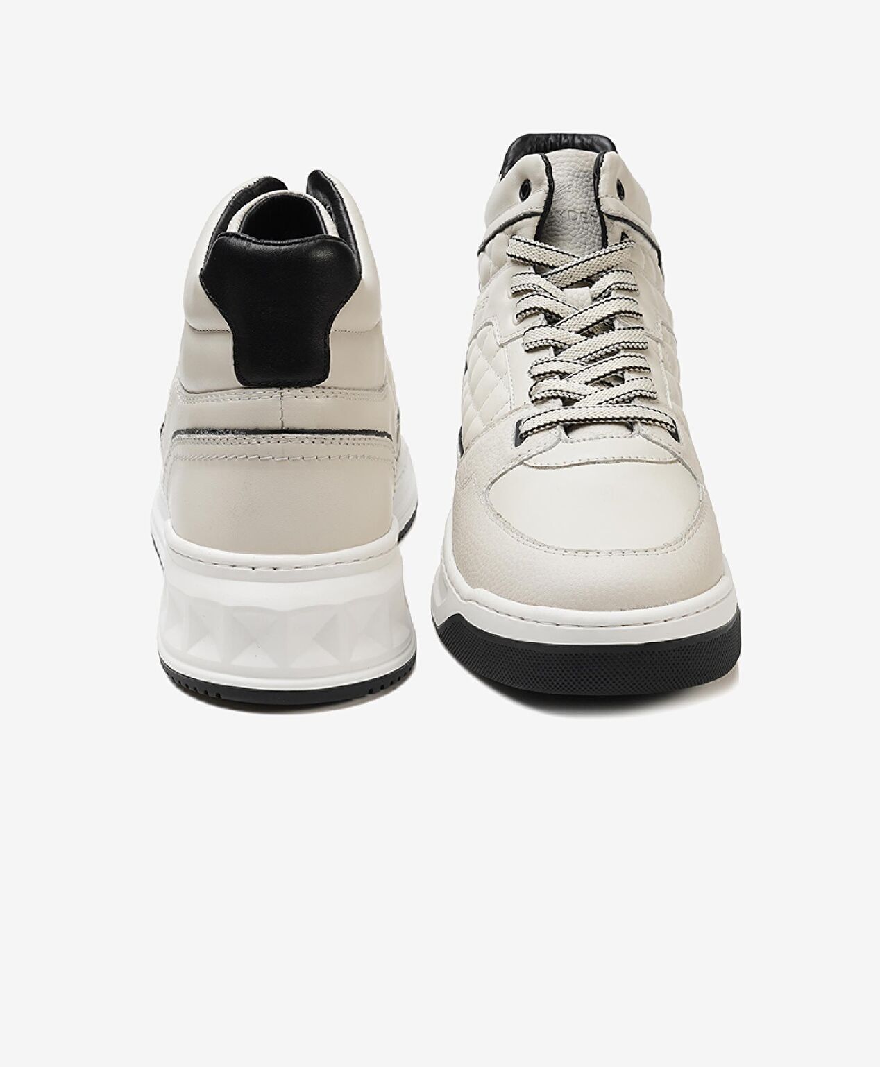 Erkek Beyaz Hakiki Deri Sneaker Bot - 8