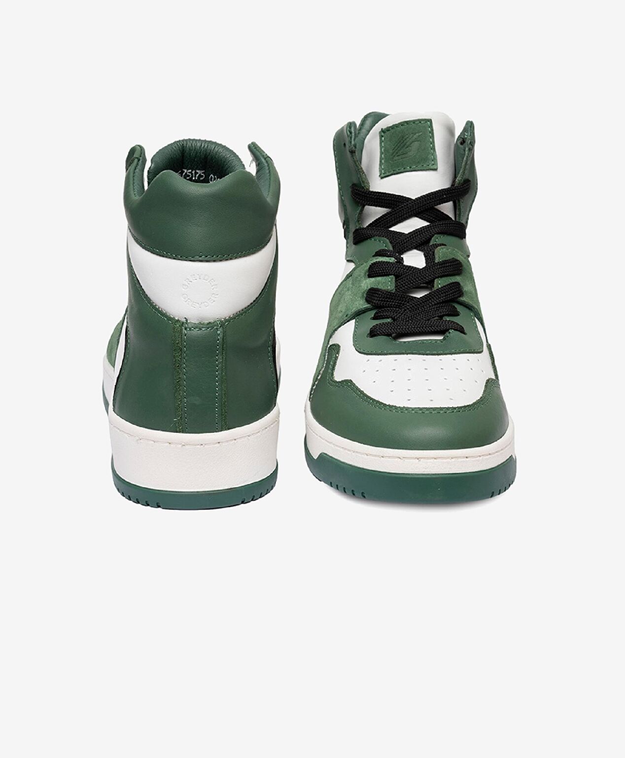 Erkek Yeşil Beyaz Hakiki Deri Sneaker Bot - 6