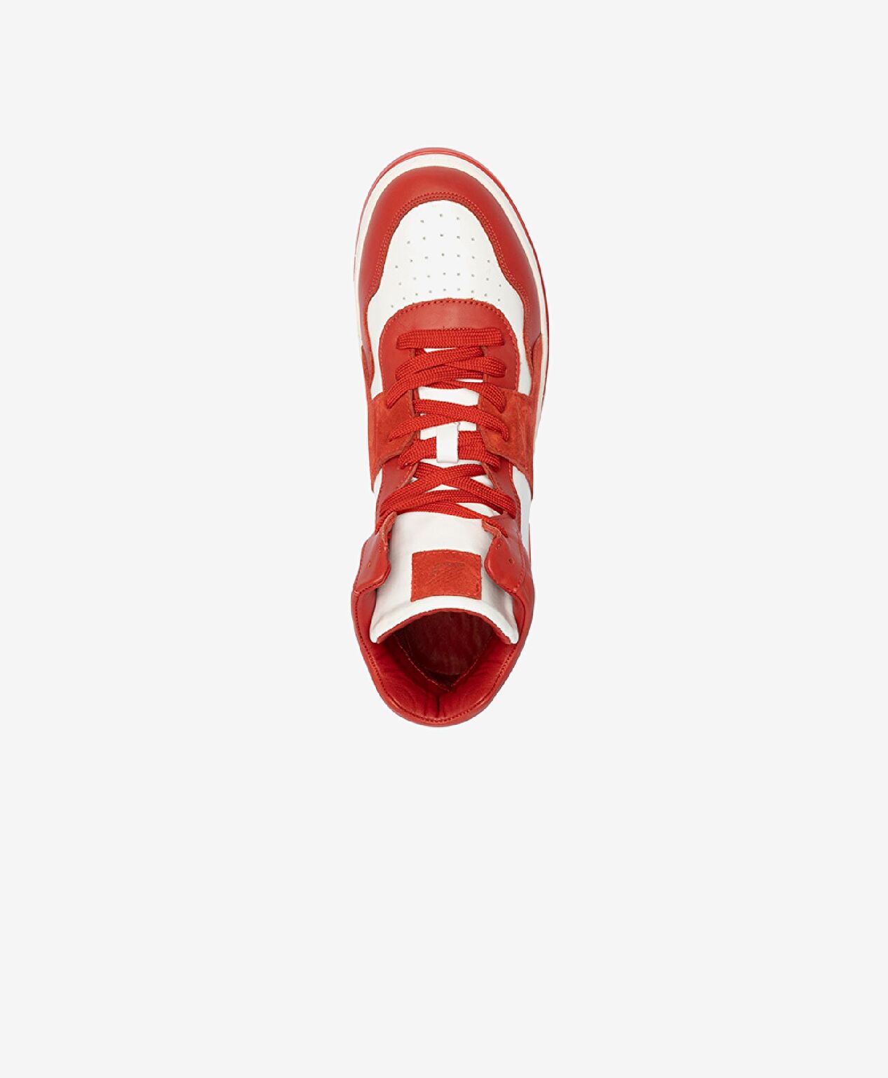 Erkek Kırmızı Beyaz Hakiki Deri Sneaker Bot - 3
