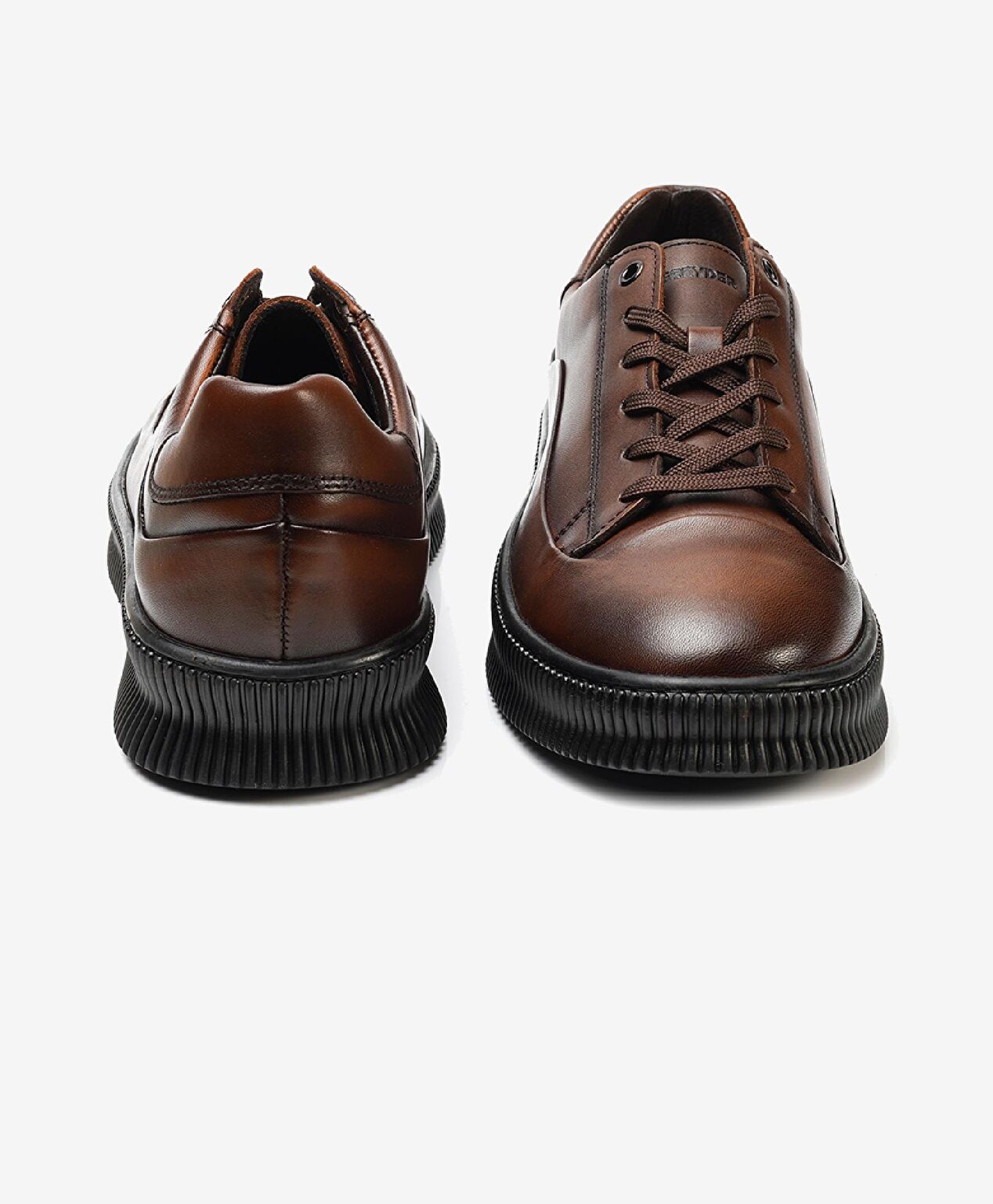 Erkek Taba Hakiki Deri Sneaker Ayakkabı - 7