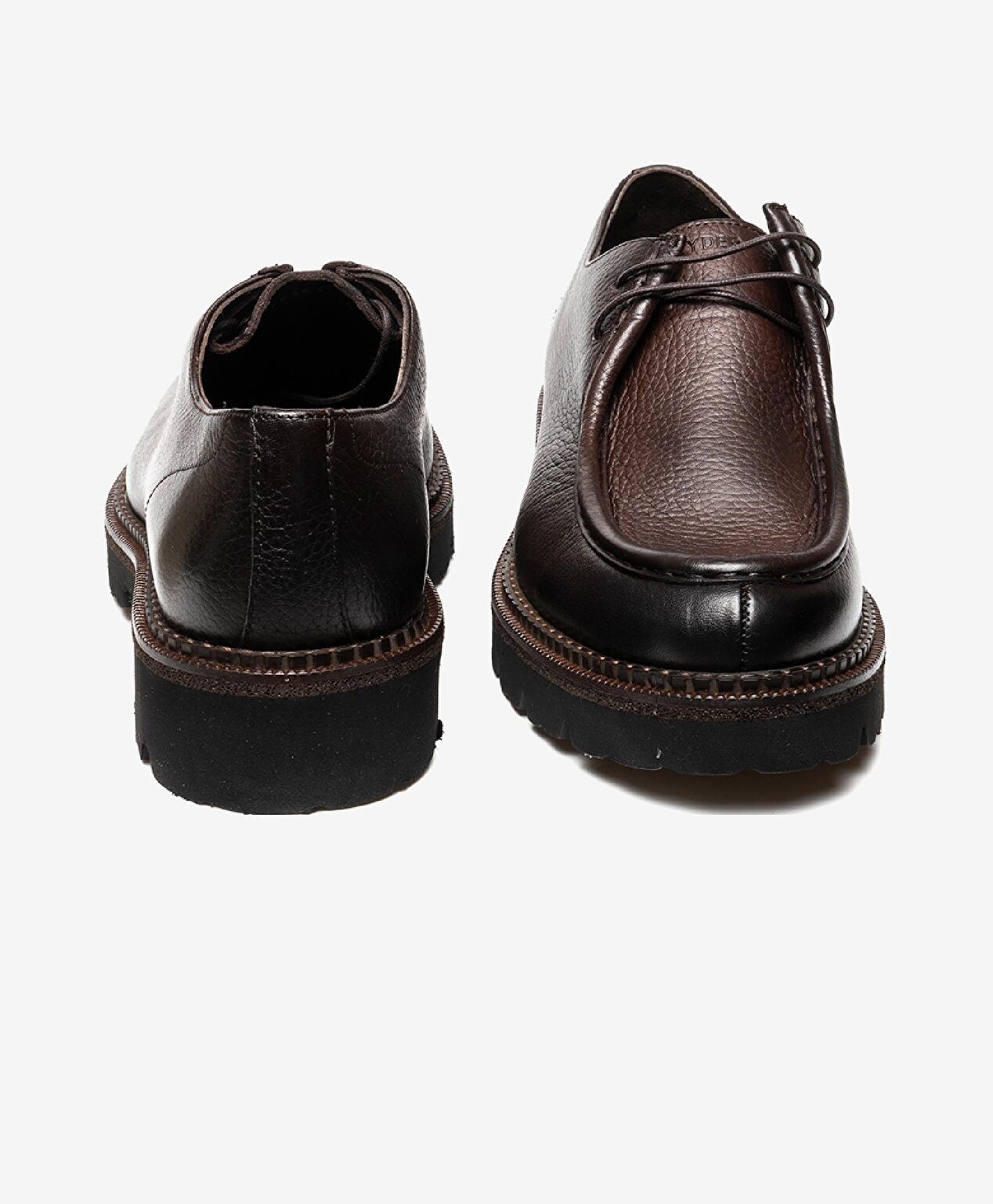 Erkek Kahverengi Hakiki Deri Oxford Ayakkabı - 7